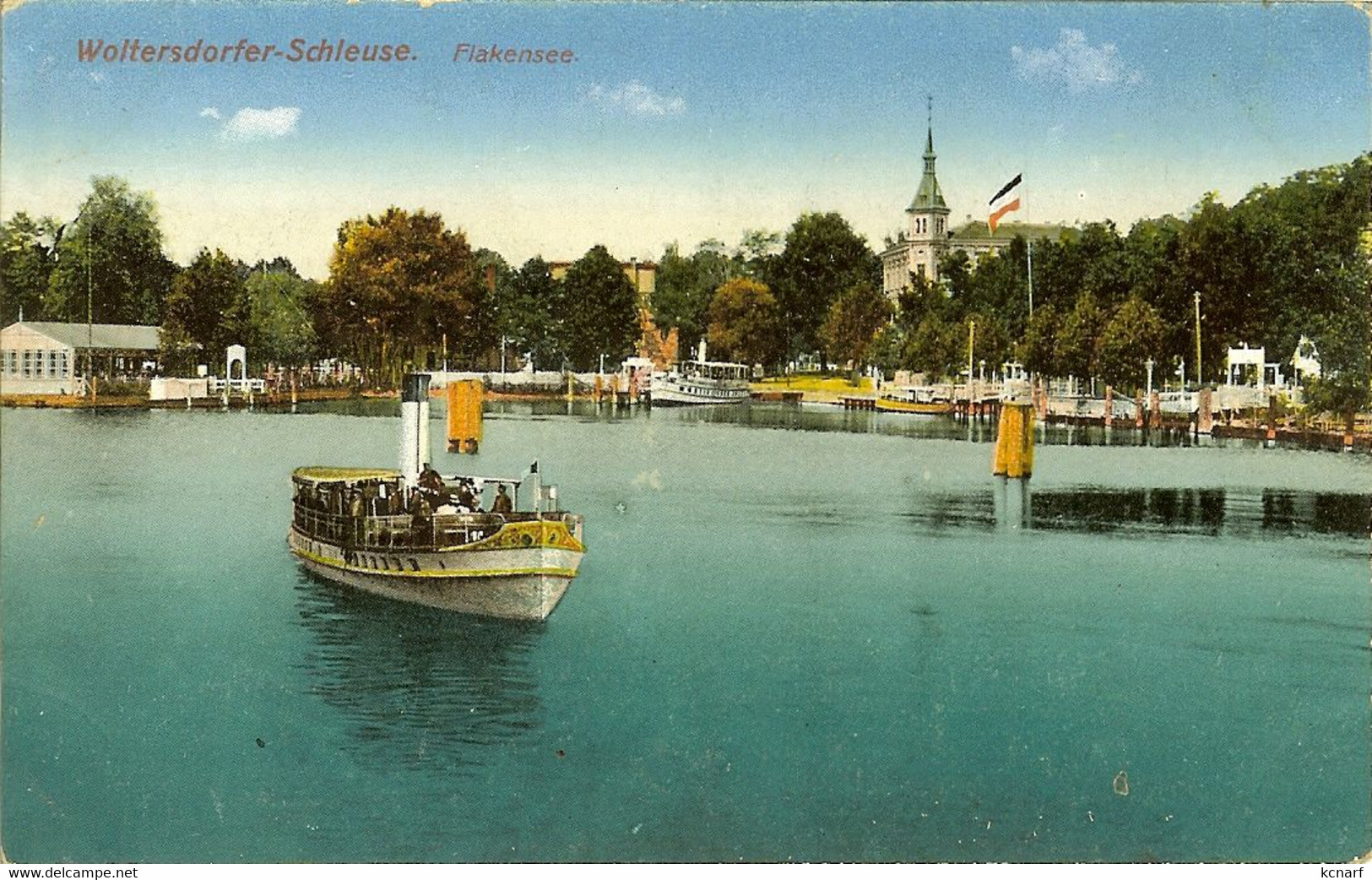 CP De Woltersdorfer-Schleuse " Flakensee " Cachet Woltersdorf Bei Erkner 1918 - Woltersdorf