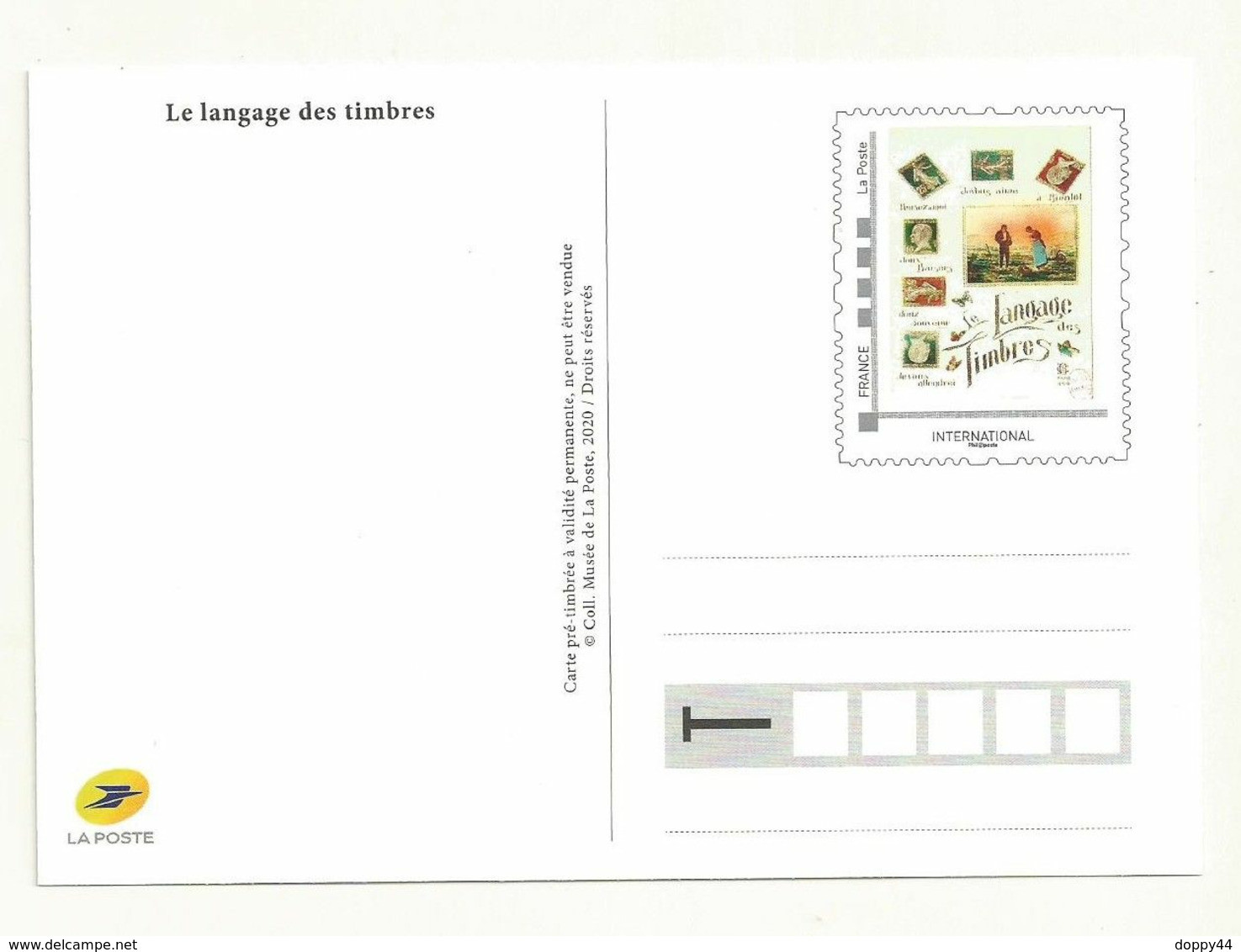 PAP LA POSTE LE LANGAGE DES TIMBRES  NEUVE  SUPERBE. - Enteros Administrativos