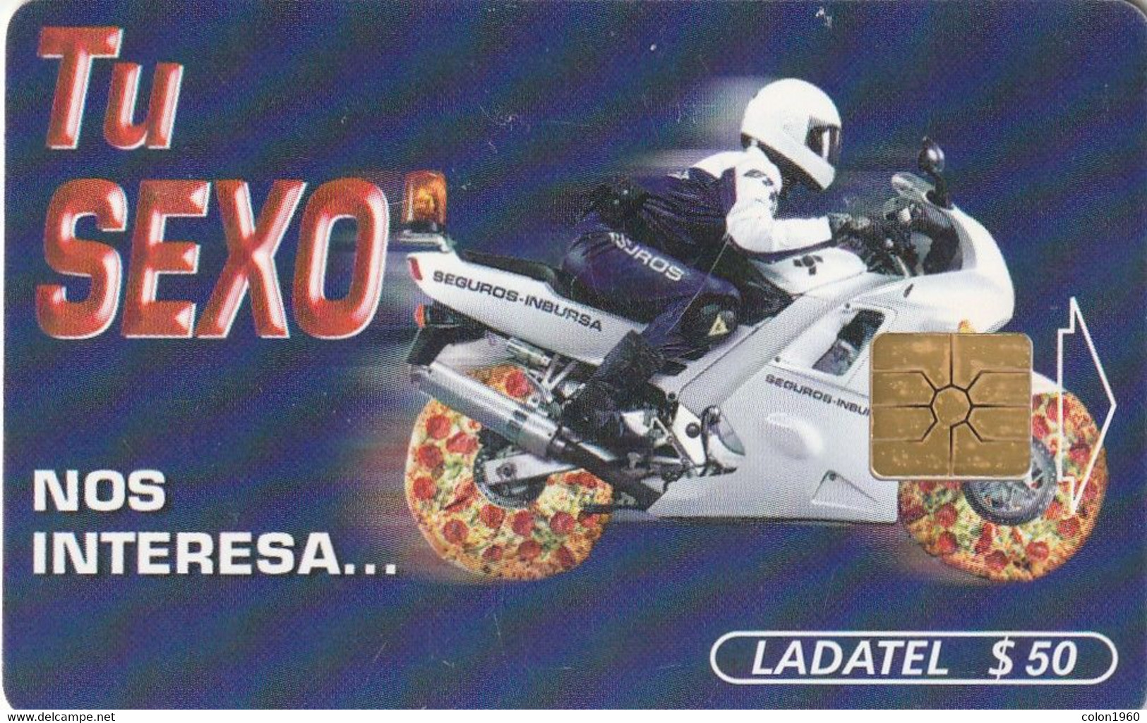 MEXICO. MOTO. Inbursa Moto "Tu Sexo...". 1999-11. MX-TEL-P-0326. (721) - Moto