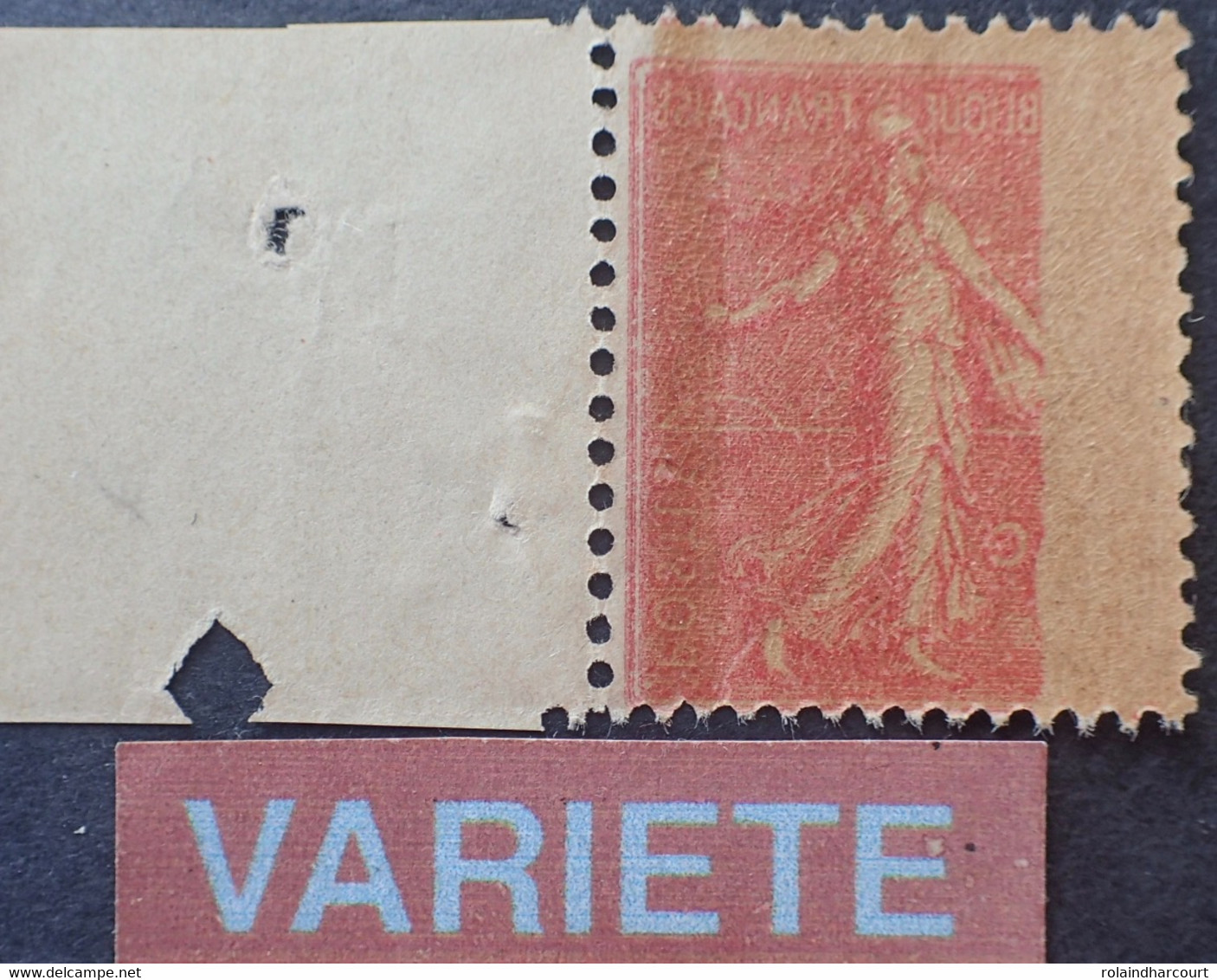 R1118/211 - 1903 - TYPE SEMEUSE LIGNEE - N°229e NEUF** - BELLE VARIETE ➤➤➤ Impression RECTO VERSO Partielle - Ungebraucht