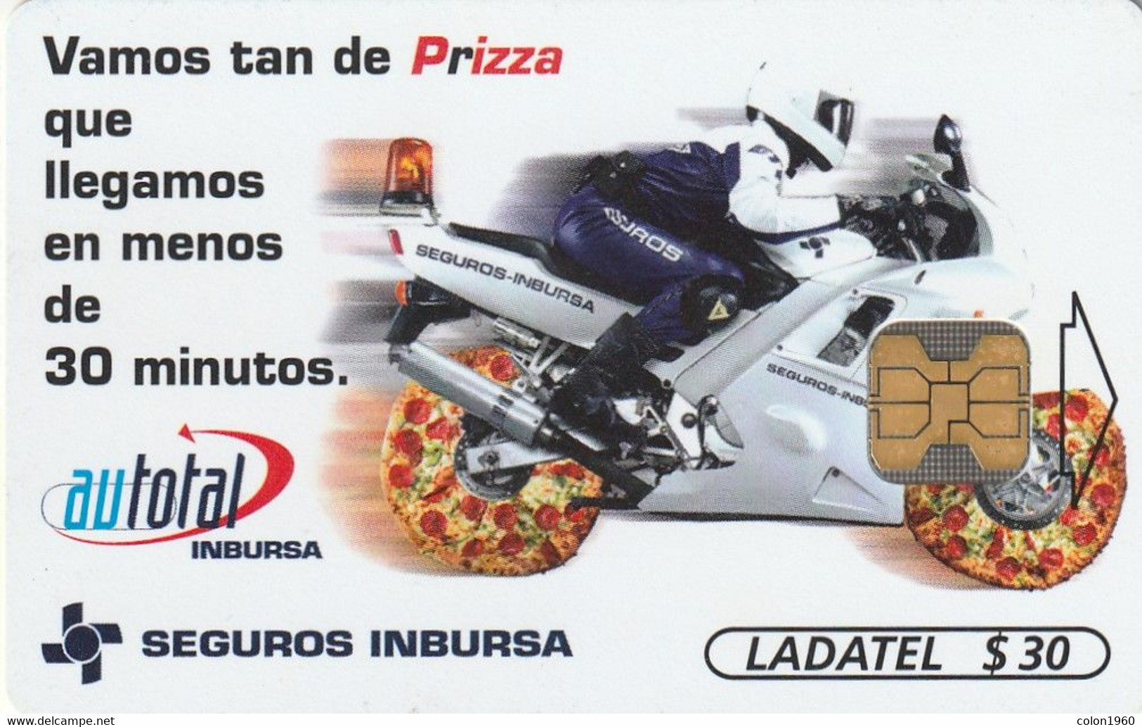 MEXICO. MOTO. Moto Inbursa - Vamos Tan De Prizza. 1998-06. MX-TEL-P-0188A. (722) - Motorräder