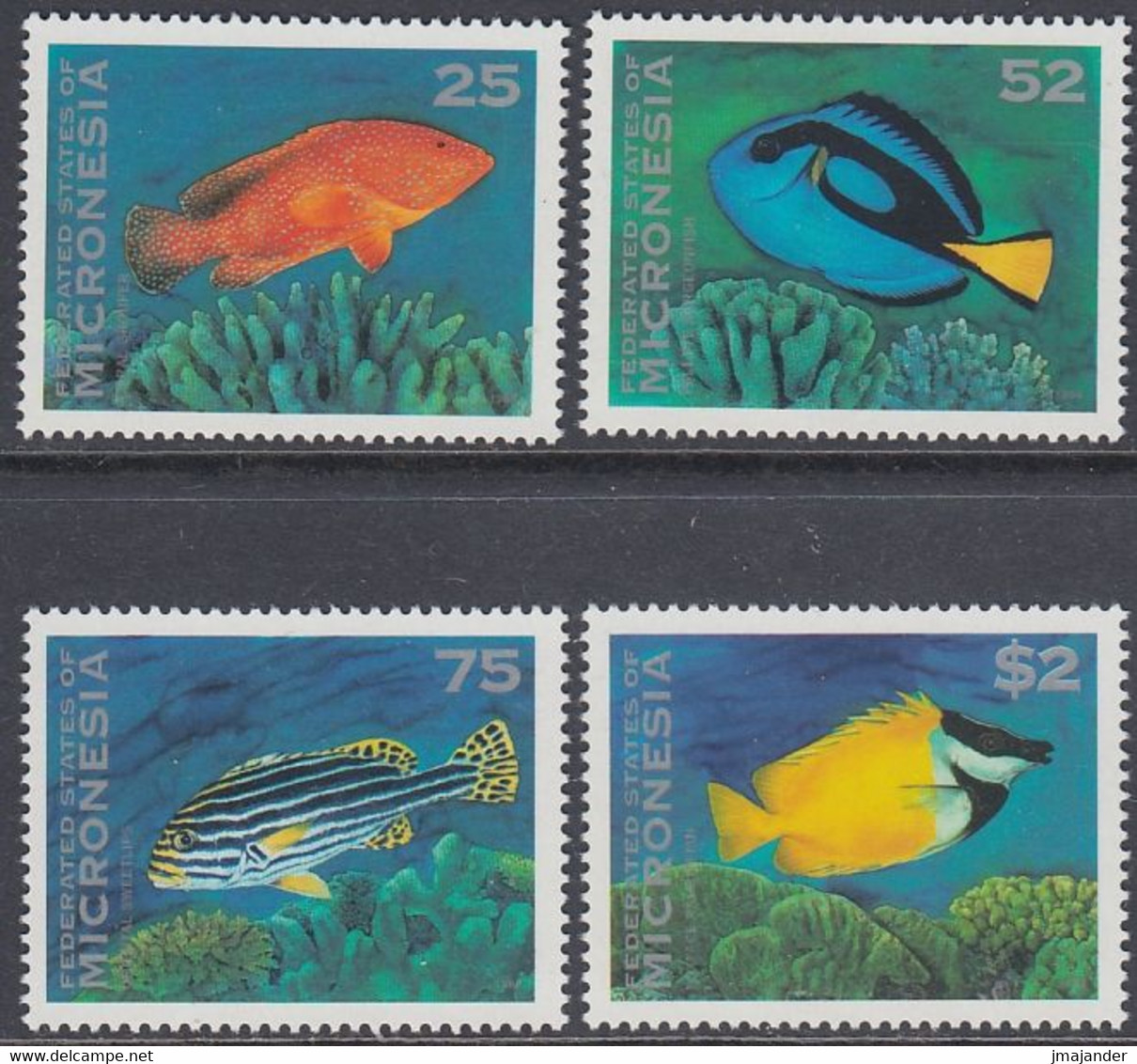 Micronesia 1994 - Definitive Stamps: Fish - Mi 376-379 ** MNH - Micronesia