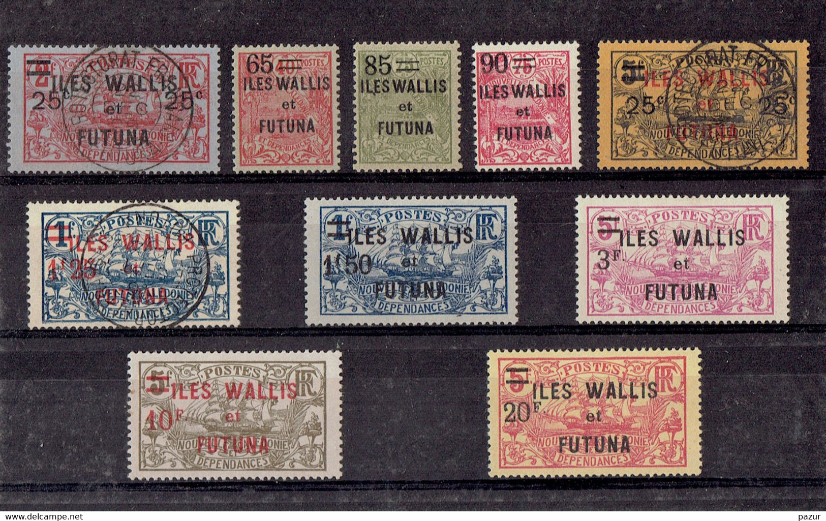 TP WALLIS ET FUTUNA - N°30/39 - OB - X - TB - 1924 - Gebraucht