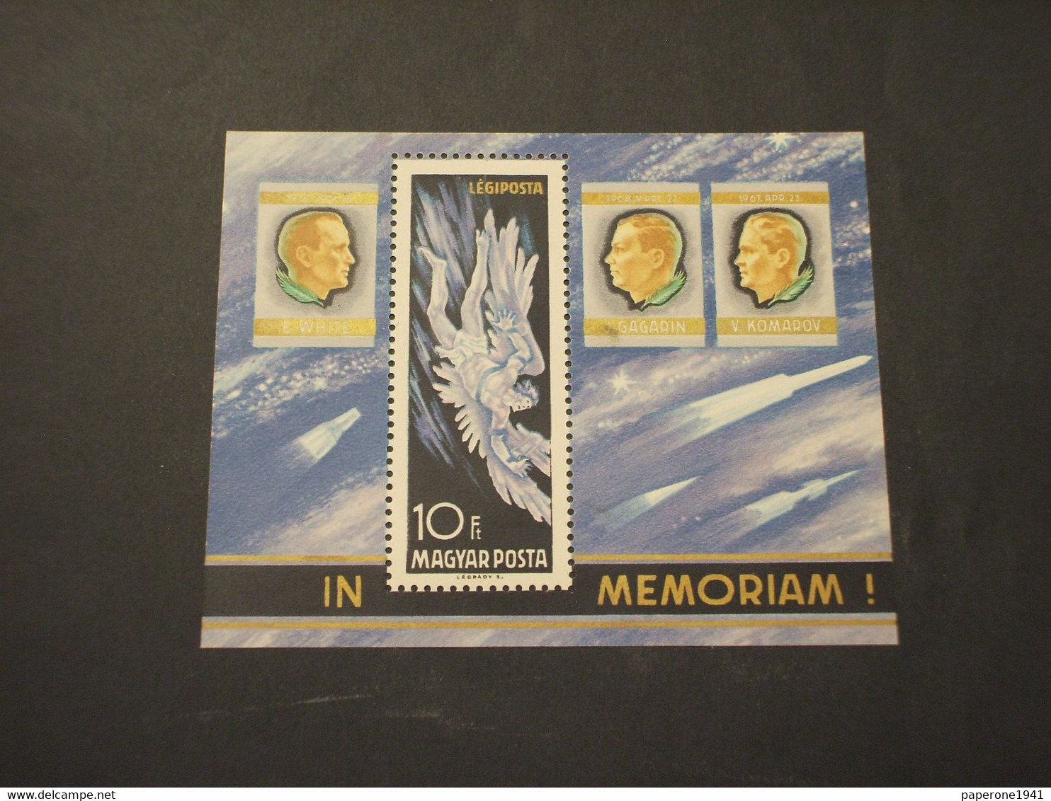 UNGHERIA - BF 1968 IN MEMORIA/ARCANGELO - NUOVI(++) - Local Post Stamps