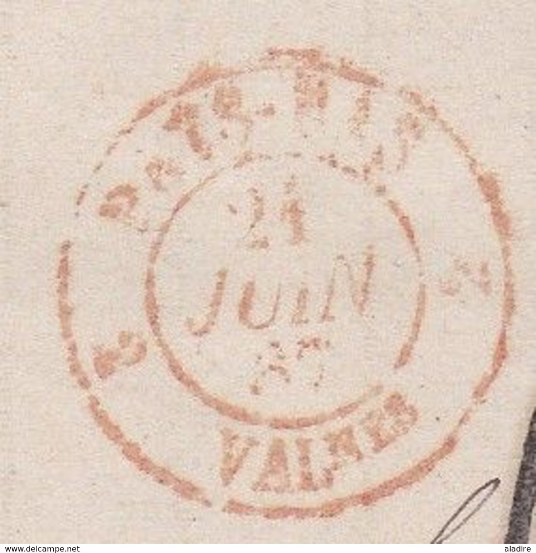 1867 - Lettre Pliée En Français D'Amsterdam Vers Bordeaux, France - Entrée Valenciennes - Cad Transit Et Arrivée - Lettres & Documents