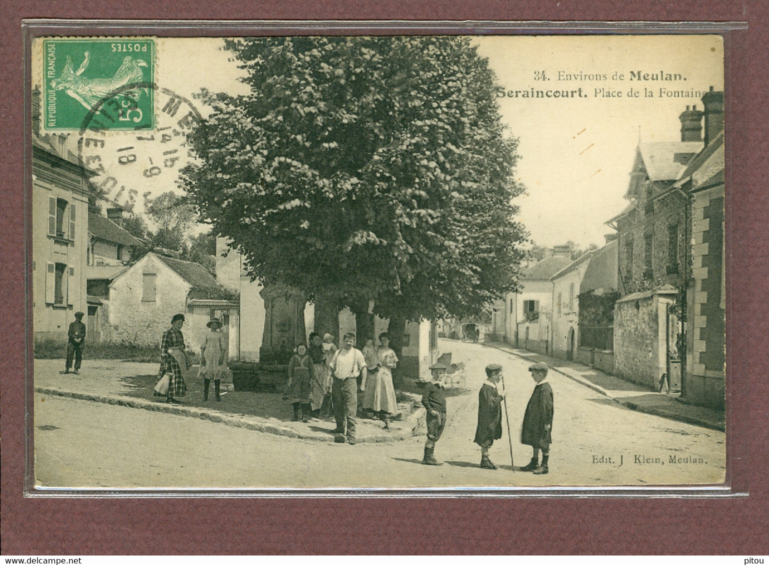 SERAINCOURT (95) - ENVIRONS DE MEULAN - PLACE DE LA FONTAINE - Seraincourt