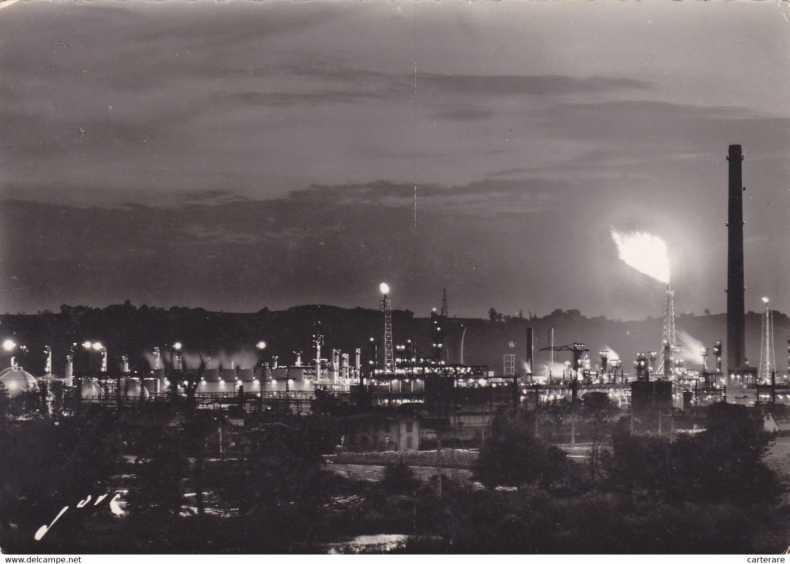 64,PYRENEES ATLANTIQUES,LACQ,CARTE PHOTO JOVE DE PAU,ZONE PETROLIERE - Lacq