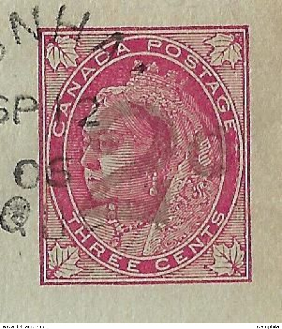 1906 Entier Postal Surchargé 2C Oblitéré Dunhan. - 1860-1899 Victoria