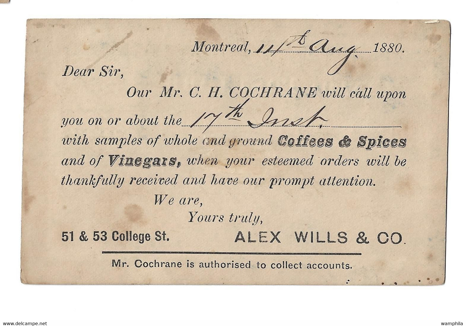 1880 Entier Postal. - 1860-1899 Reign Of Victoria