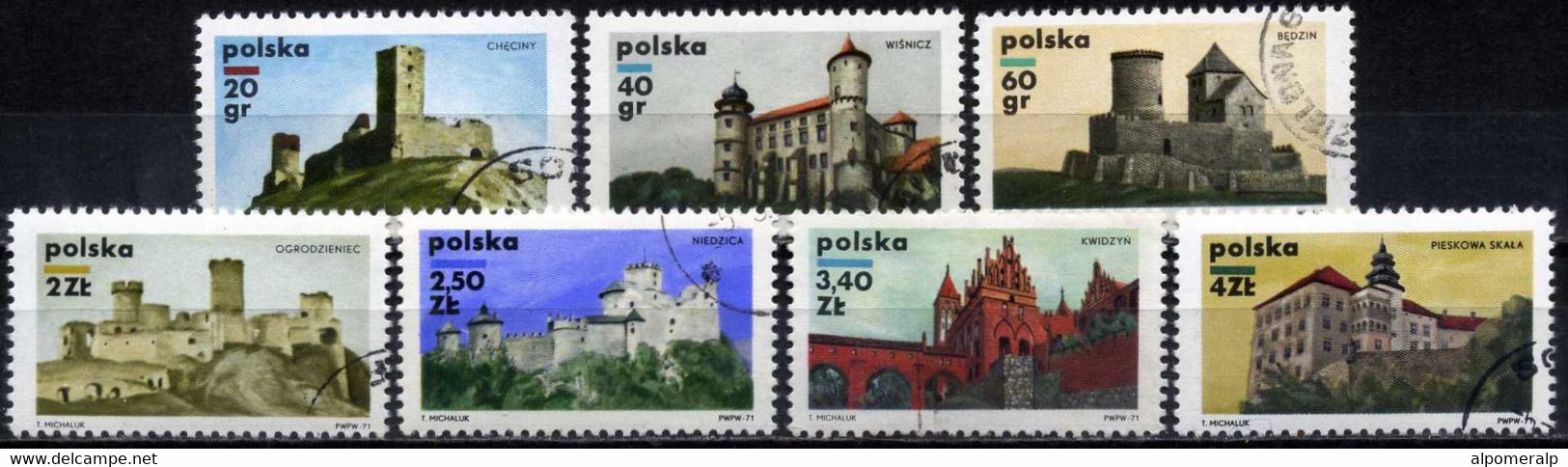 Poland 1971 Mi 2058-2064 Polish Castles (Complete Set, Used) - Andere & Zonder Classificatie