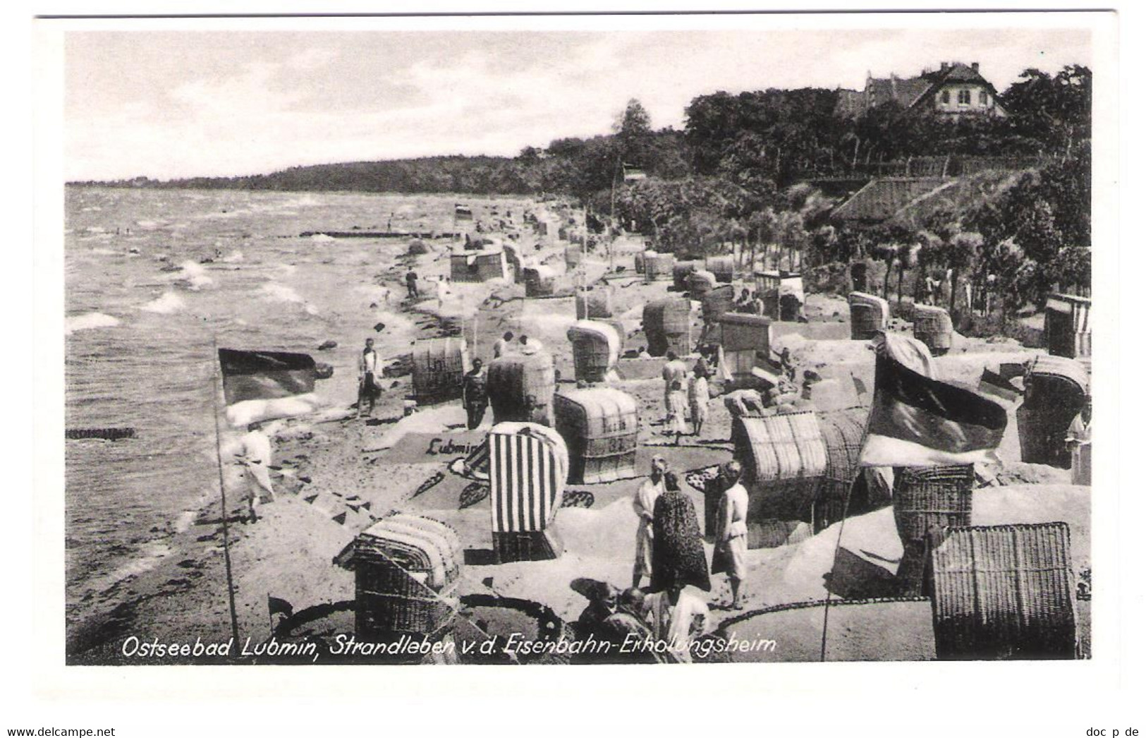 Deutschland - Ostseebad - Lubmin - Strandleben Vor Dem Eisenbahn-Erholungsheim - Lubmin