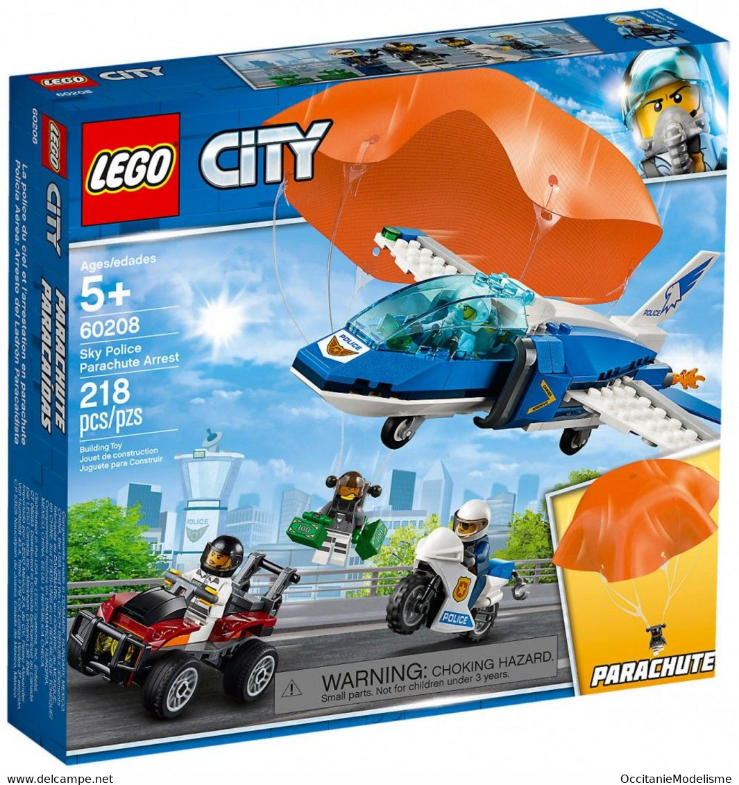 Lego City - L'ARRESTATION EN PARACHUTE Réf. 60208 Neuf - Non Classés