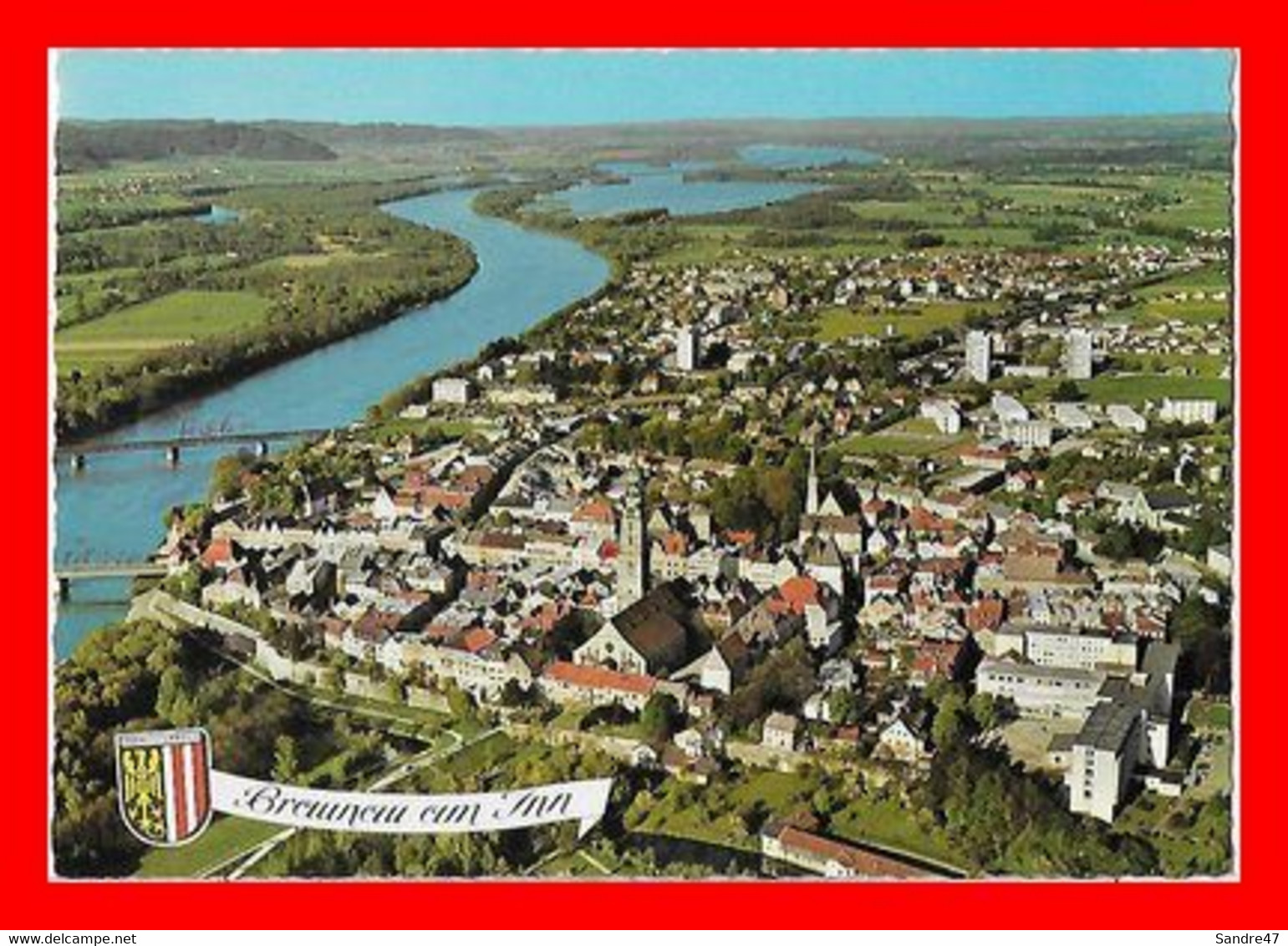 2 CPSM/gf BRAUNAU (Autriche)  Multivues / Vue Aérienne...L830 - Braunau