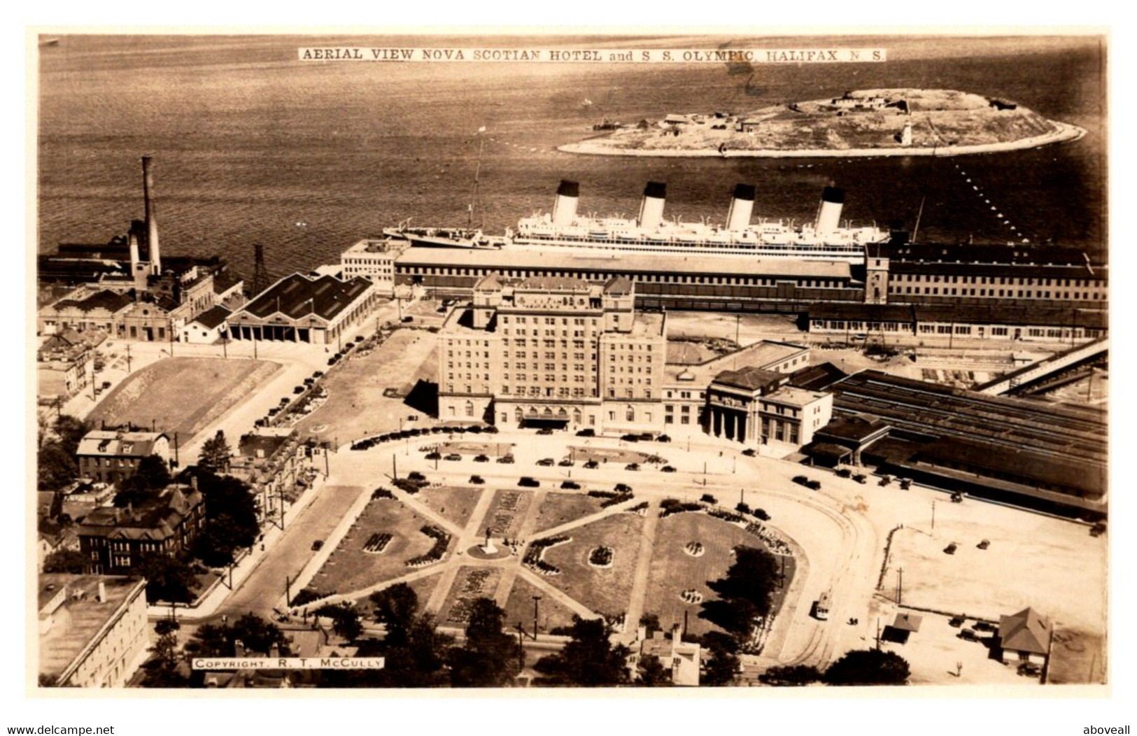 Nova Scotia Halifax  Aeriak View Nova Scotia Hotel An S.S. Olympic - Unclassified