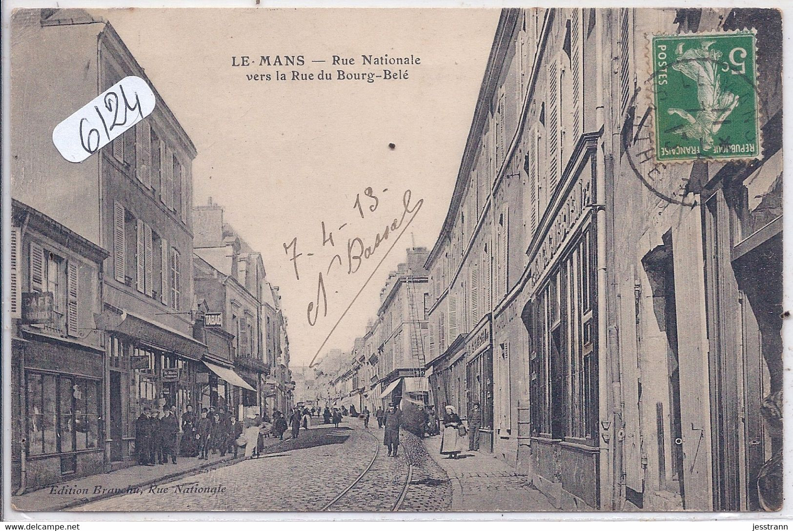 LE MANS- RUE NATIONALE- VERS LA RUE DU BOURG-BELE - Le Mans