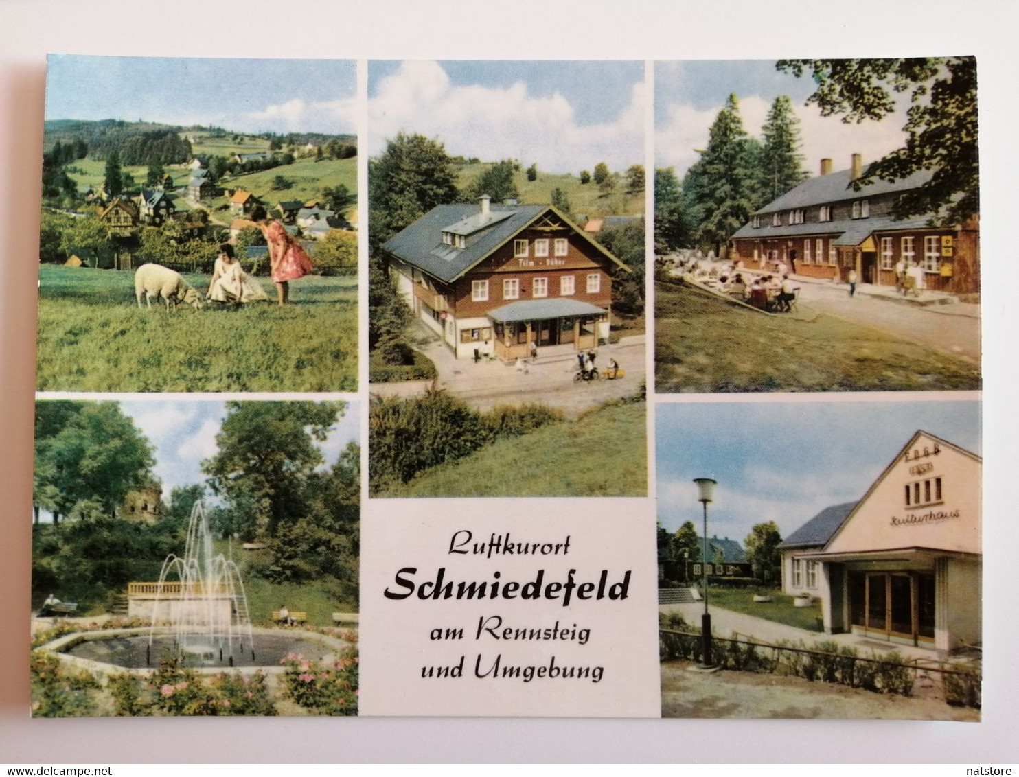 1970..GERMANY...POSTCARD..LUFTKURORT..SCHMIEDEFELD AM RENNSTEIG UND UMGEBUND - Schmiedefeld