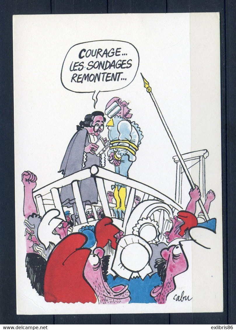 CP ANCIENNE REF221020...Carte Humoristique CABU, Bicentenaire De La Révolution - Cabu