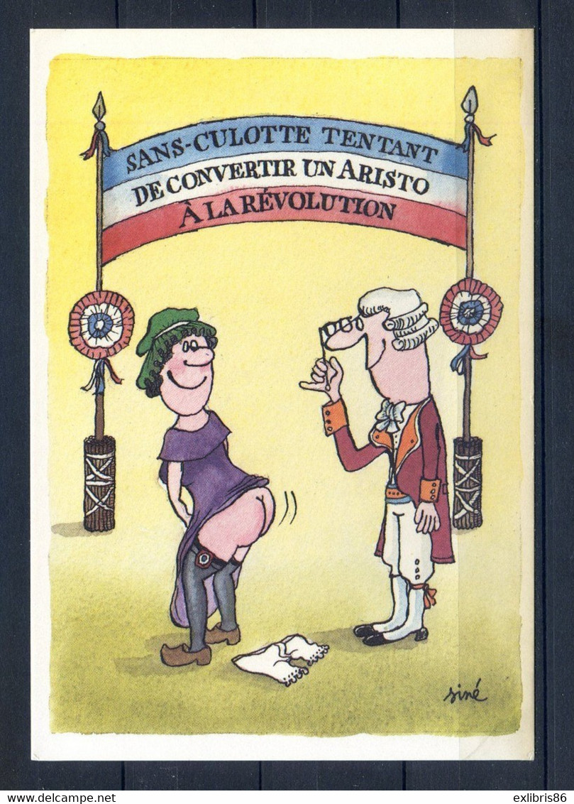 CP ANCIENNE REF221020...Carte Humoristique SINE, Bicentenaire De La Révolution - Sine