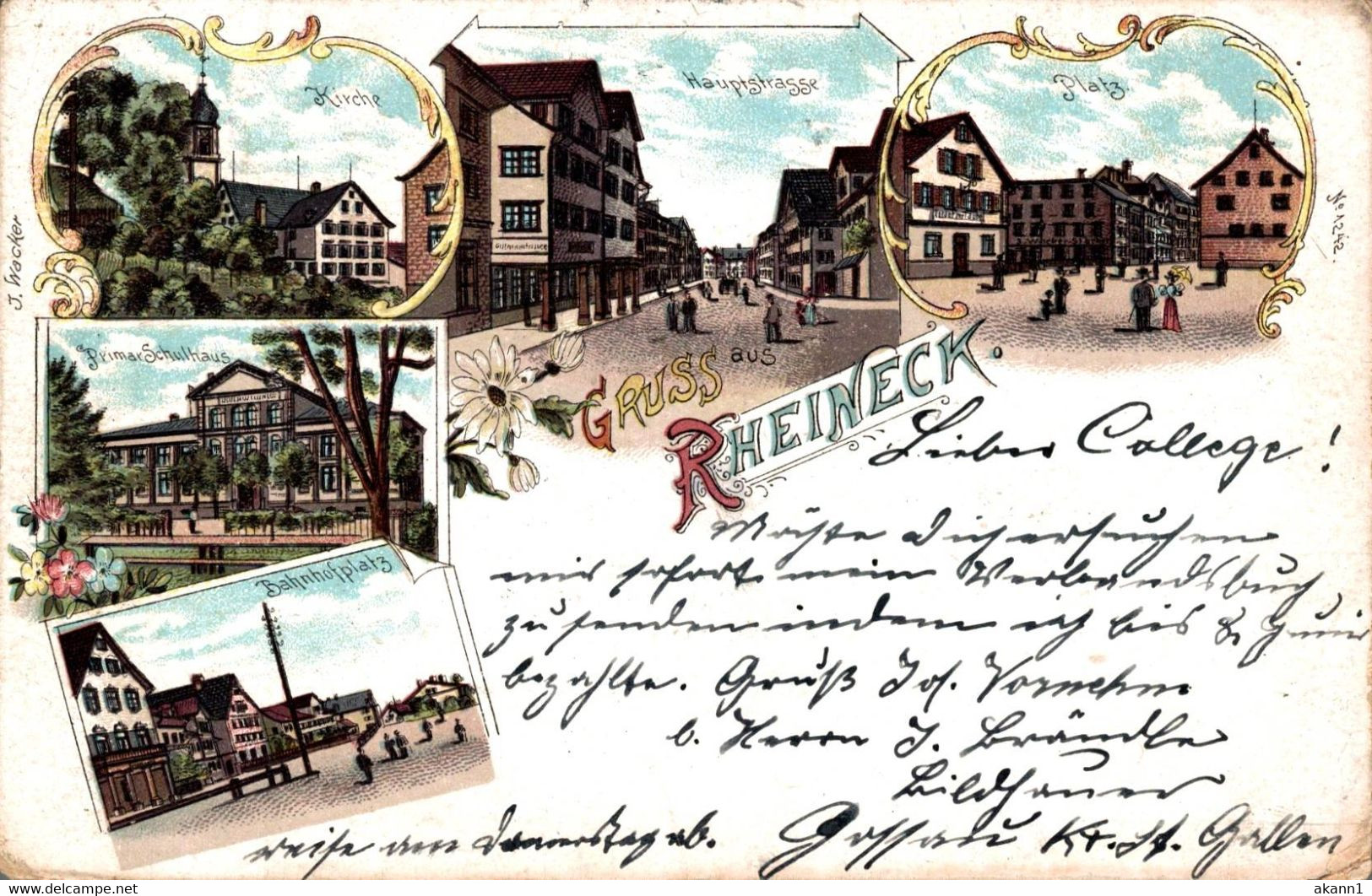 77994- Litho Gruß Aus Rheineck Kanton St. Gallen 1901 - Rheineck