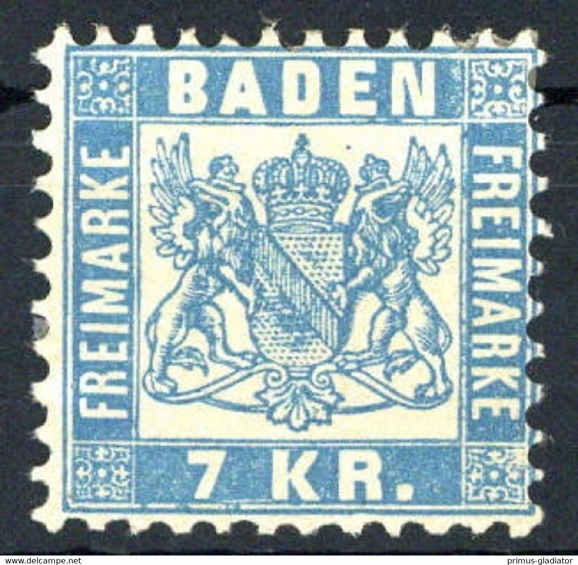 1868, Altdeutschland Baden, 25 B, * - Mint