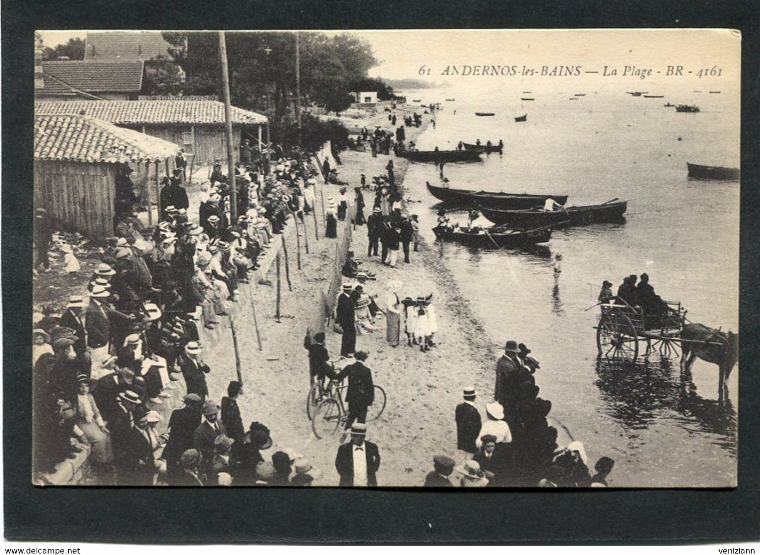 CPA - ANDERNOS LES BAINS - La Plage, Très Animé - Andernos-les-Bains