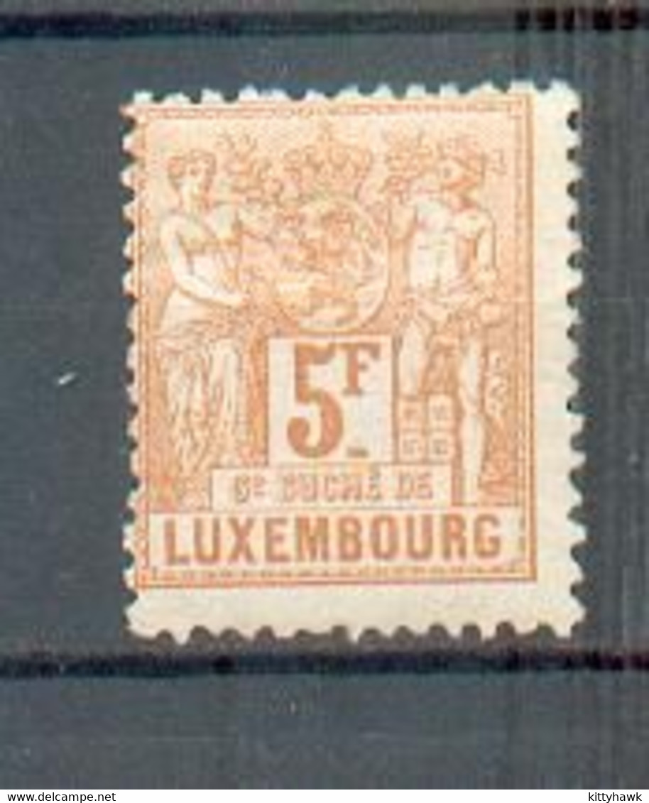 M 37 - Luxembourg - YT 58 * - 1882 Allégorie