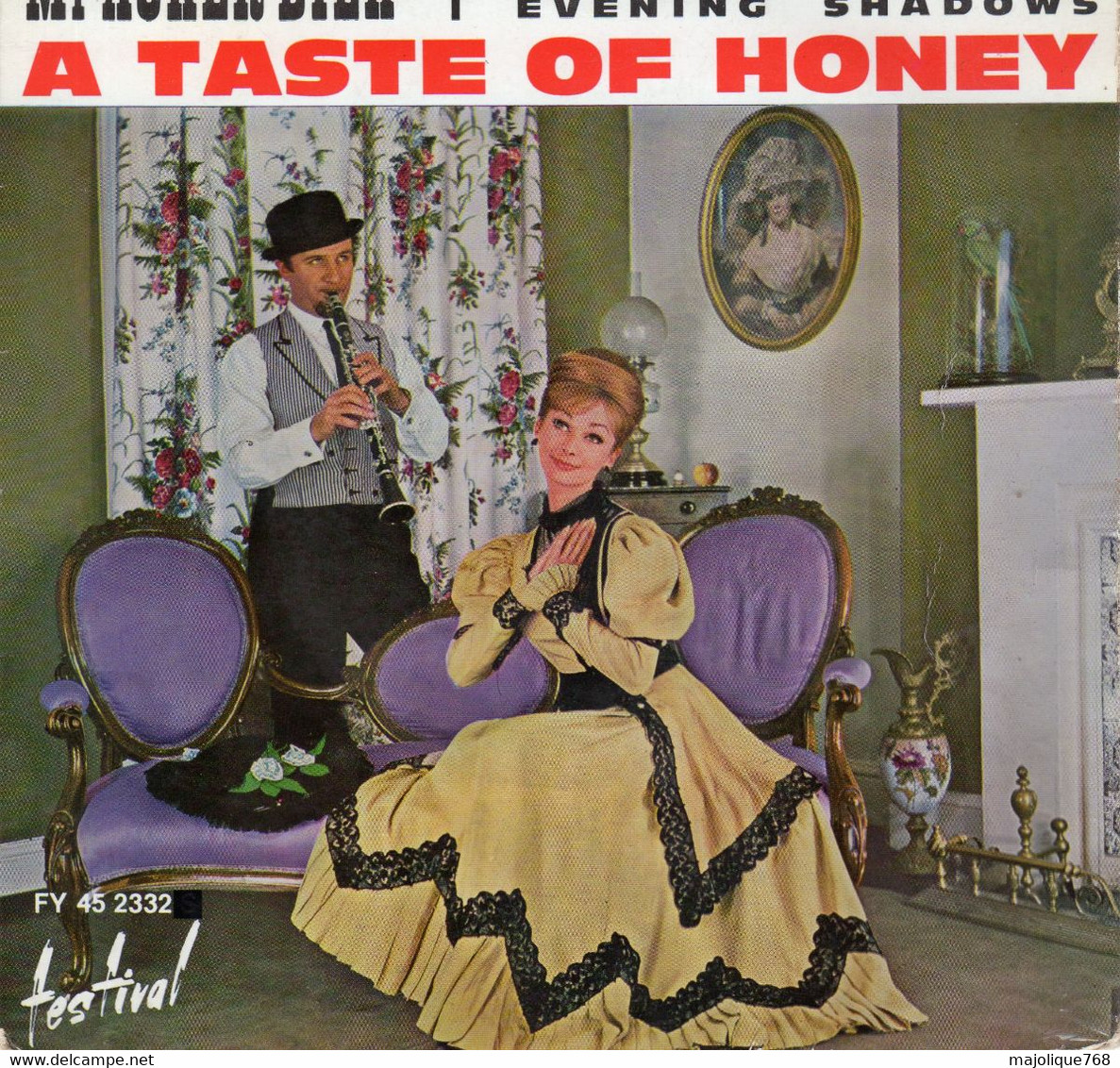 Disque - Mr Acker Bilk - A Taste Of Honey - Festival FY 45 2332 - France 1963 - Jazz