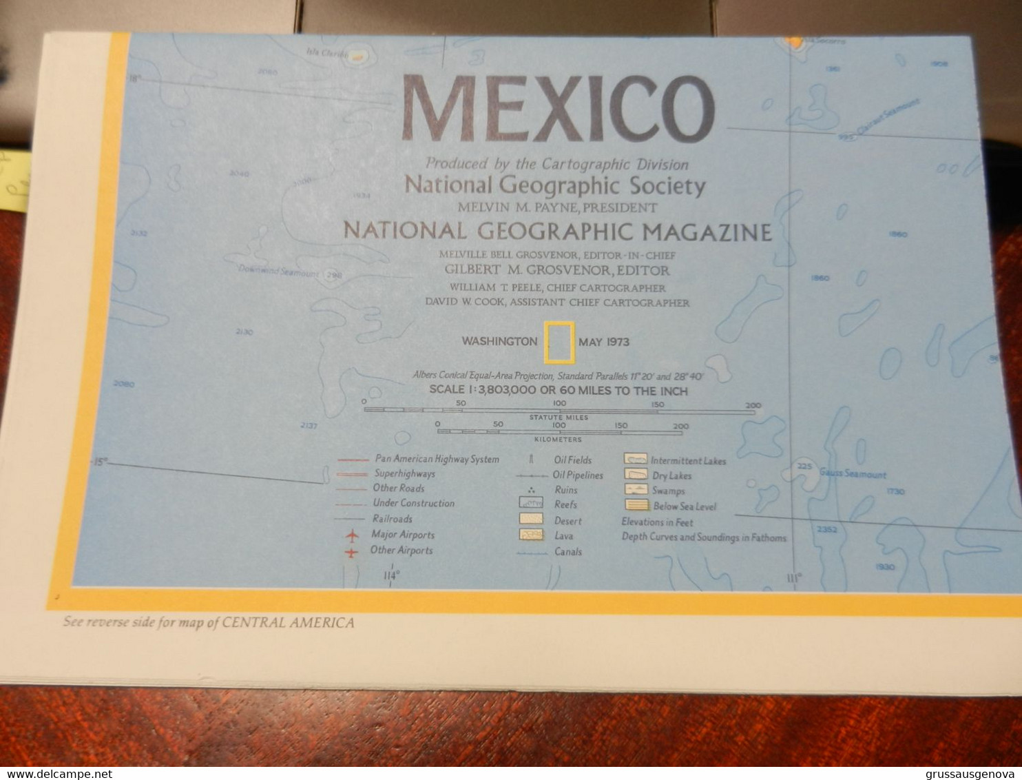 1) NATIONAL GEOGRAPHIC MEXICO AND CENTRAL AMERICA 1973 - Welt