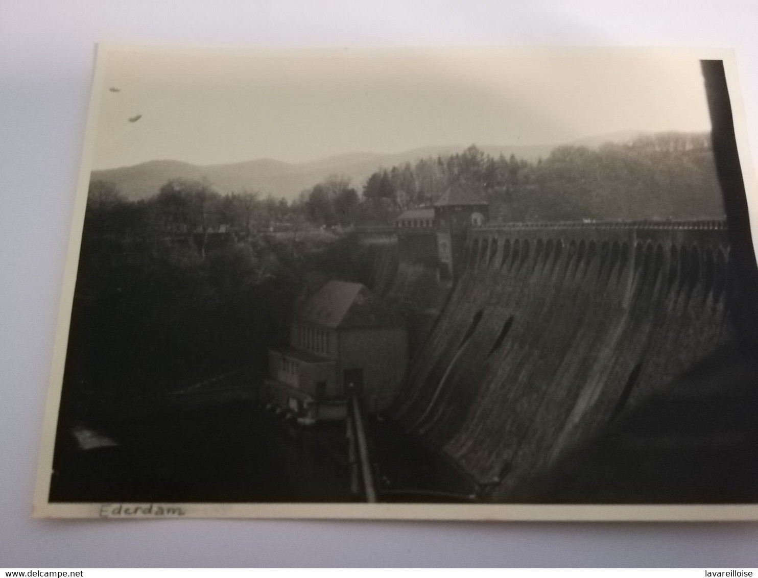 CPA CARTE PHOTO ALLEMAGNE EDER DAM BARRAGE RARE BELLE CARTE !! - Edersee (Waldeck)