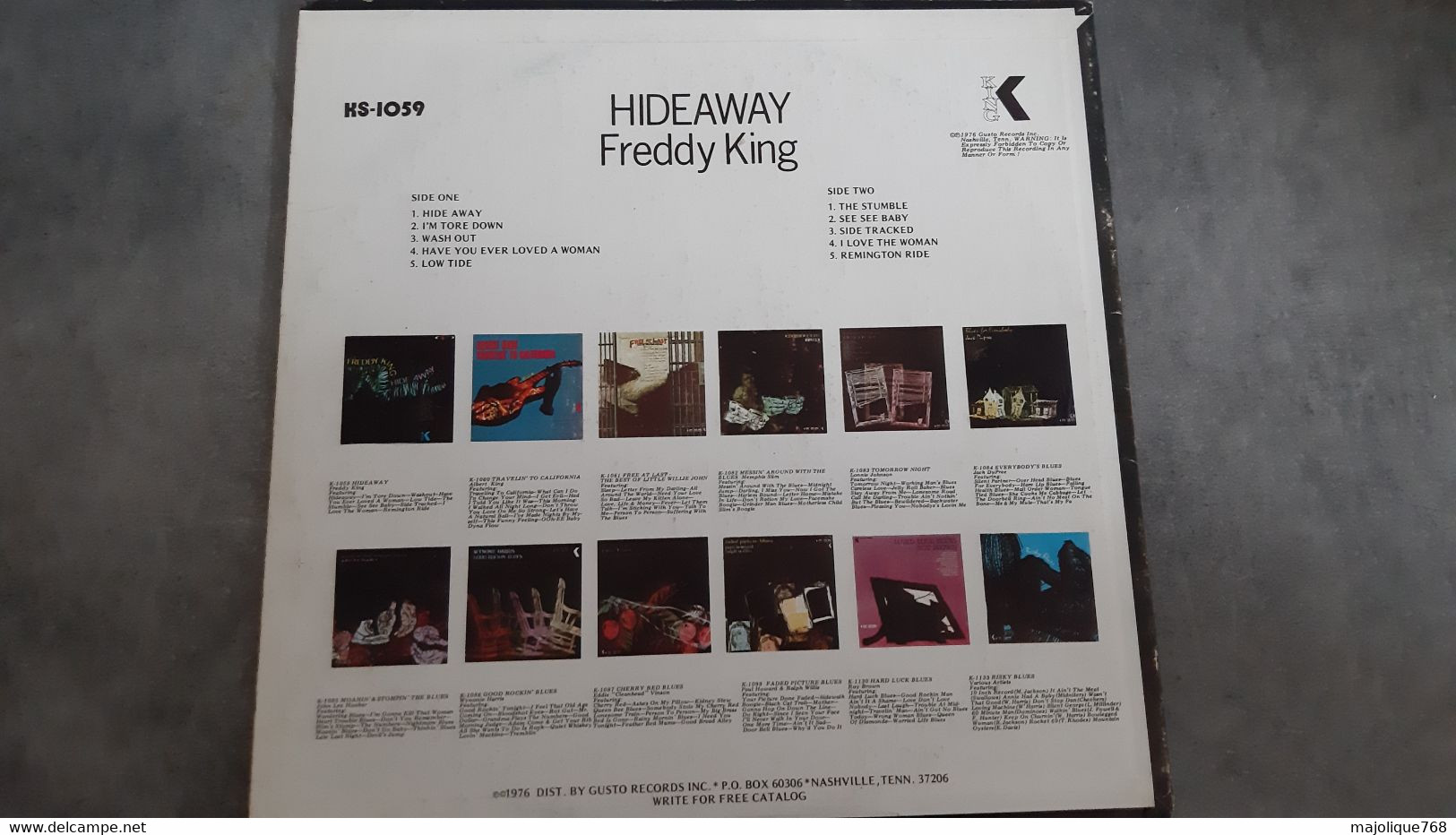 Disque - Freddy King - Hide Away - King KSD 1059 - US 1976 - Blues