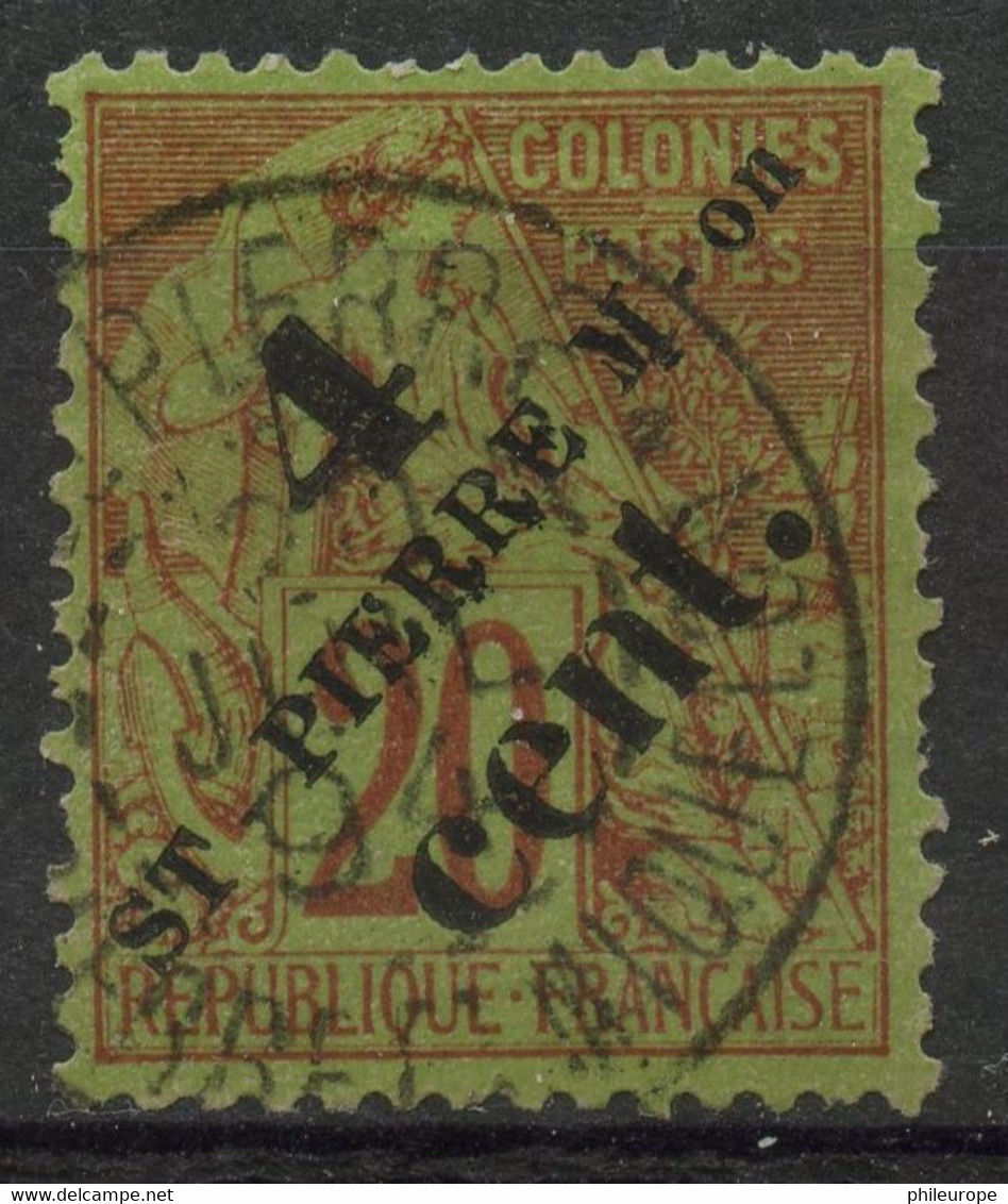 Saint Pierre Et Miquelon (1891) N 41 (o) - Oblitérés