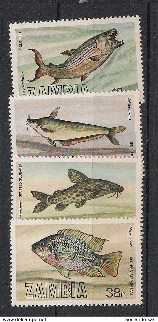 Zambia - 1983 - N°Yv. 286 à 289 - Poissons - Série Complète - Neuf Luxe ** / MNH / Postfrisch - Zambie (1965-...)