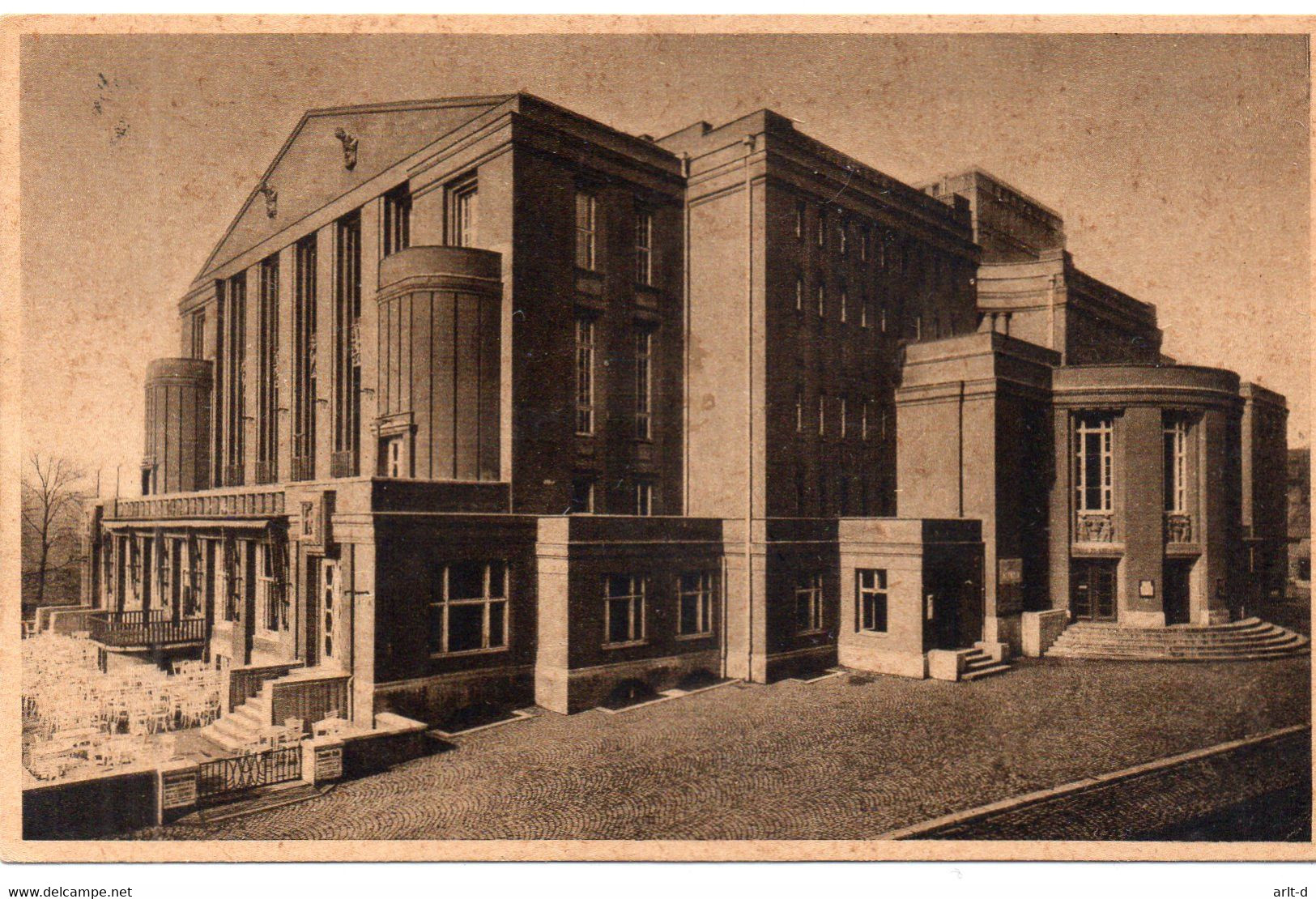 DC4617 - AK Teplitz - Schönau In Böhmen Stadttheater 1944 Heutiges Teplice - Polonia