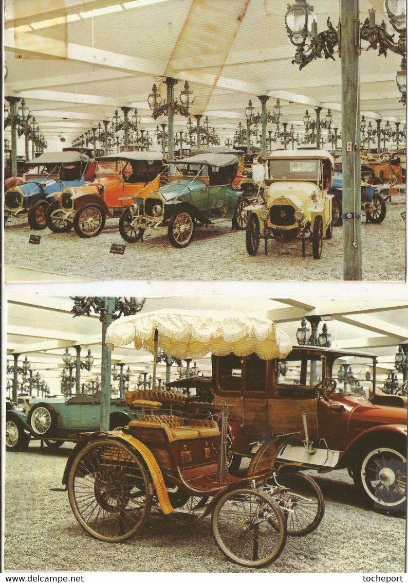 AUTO MUSEE NATIONAL MULHOUSE LOT 2 CP BENZ VELO AVEC PARASOL ET ZEBRE - Andere & Zonder Classificatie