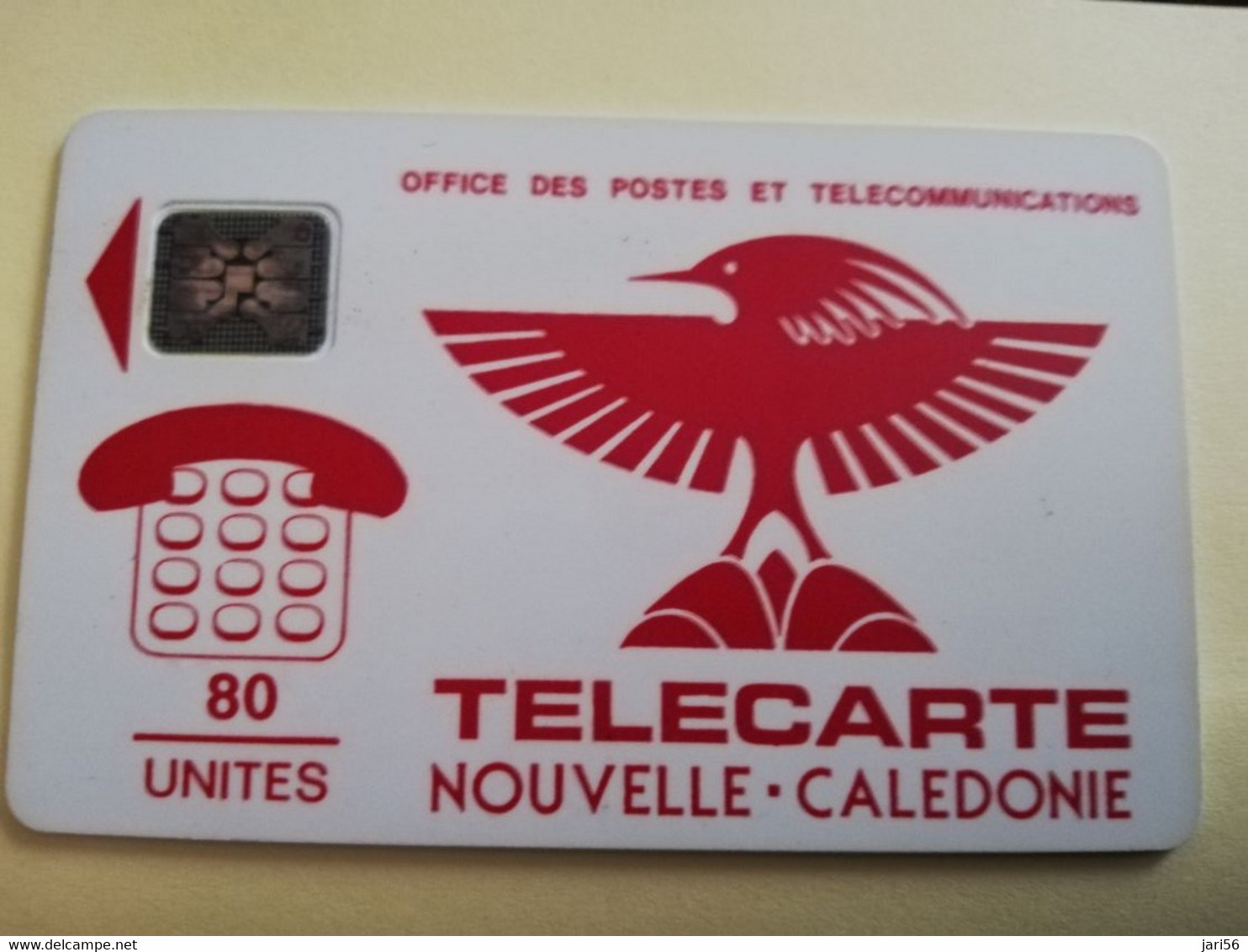 NOUVELLE CALEDONIA  CHIP CARD 85 UNITS BIRD LOGO  RED   ** 3485 ** - Nuova Caledonia