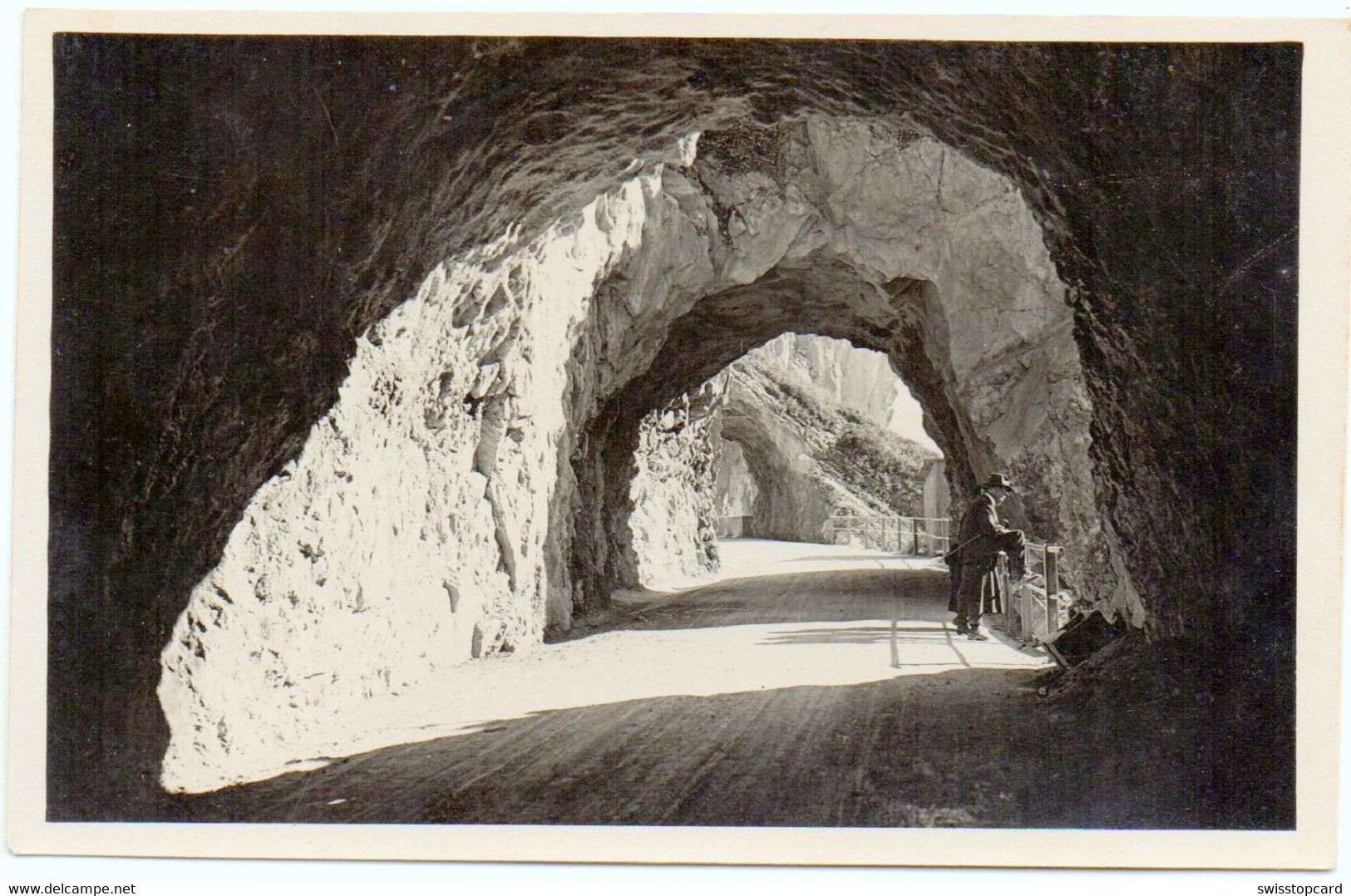 VORDERTHAL Partie Der Galerie An Der Neuen Strasse Bei Der Staumauer Kraftwerk Wägital - Vorderthal