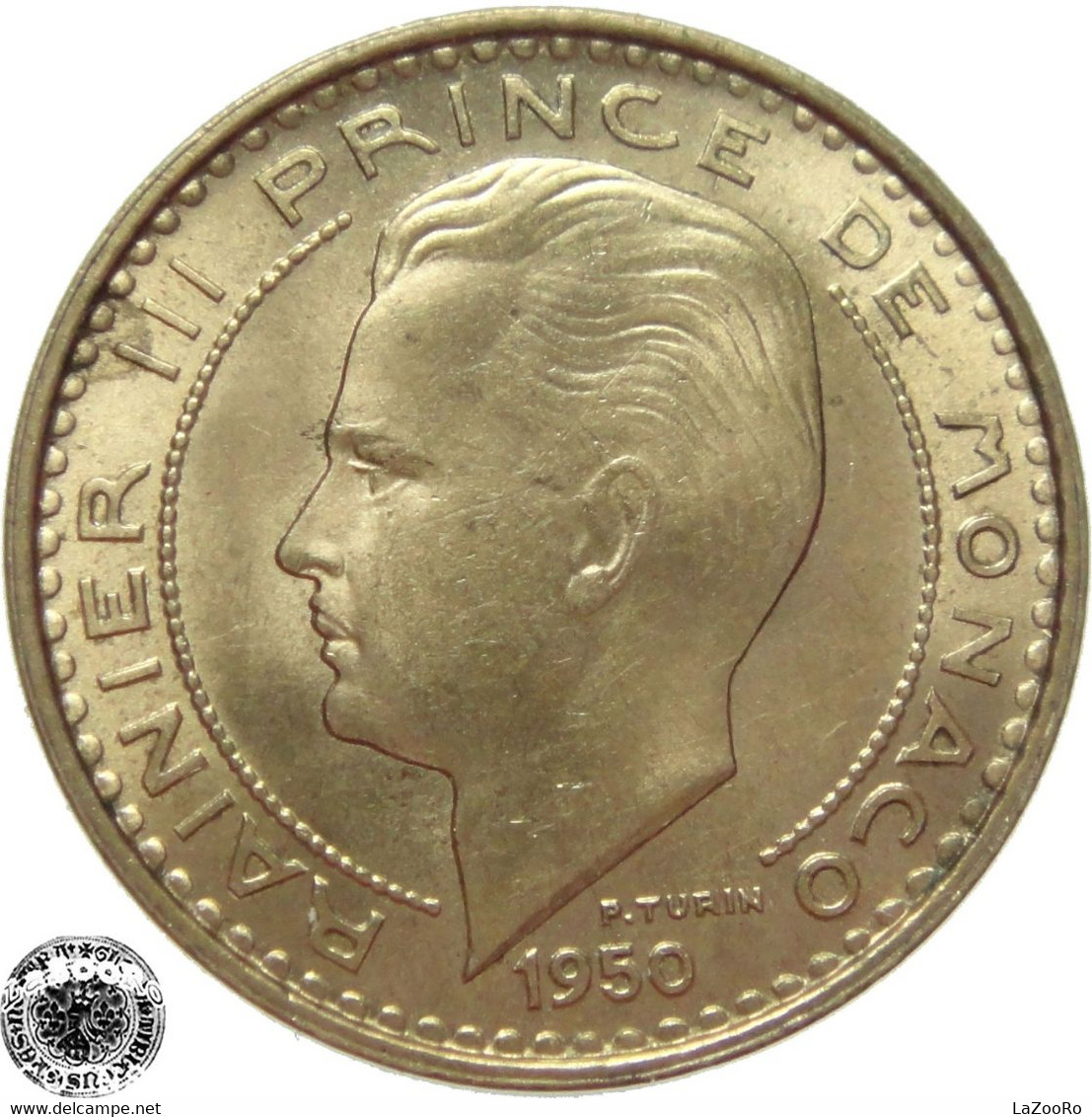 LaZooRo: Monaco 10 Francs 1950 UNC - 1949-1956 Franchi Antichi