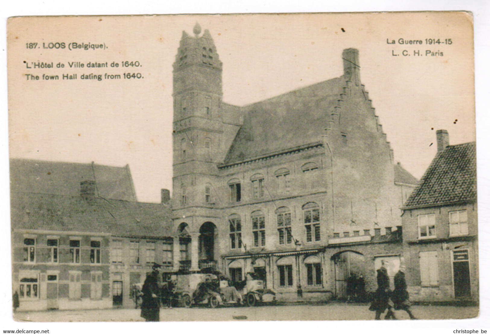 Lo, Loo, Loos Belgique, L'Hotel De Ville Datant De 1840 (pk67524) - Lo-Reninge