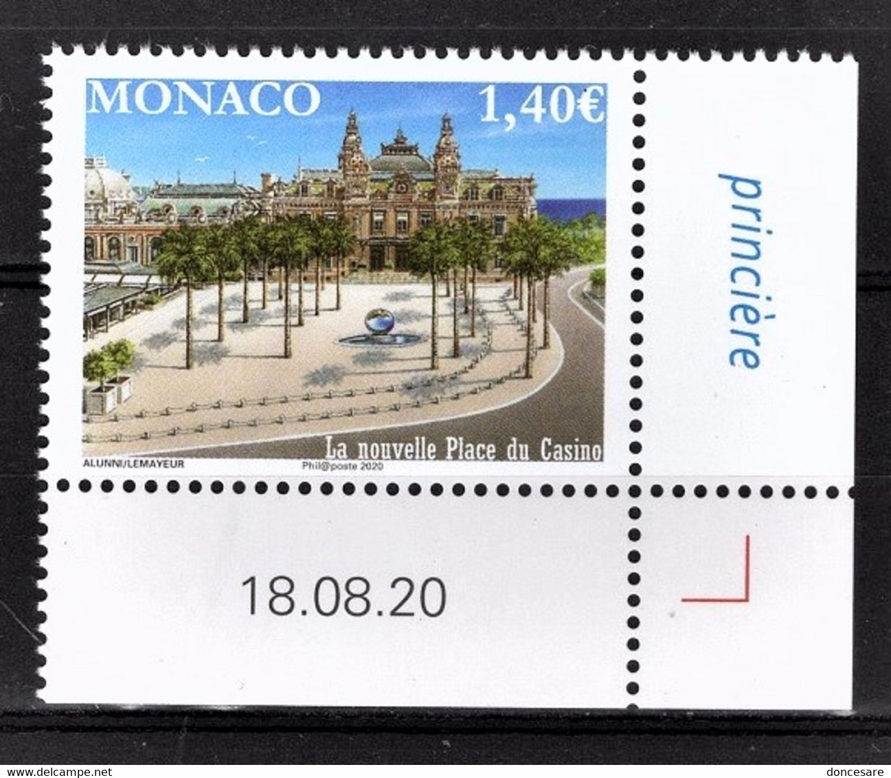 MONACO 2020 - Y.T. N° 3246 /  LA NOUVELLE PLACE DU CASINO DE MONTE-CARLO  - NEUF ** - Unused Stamps