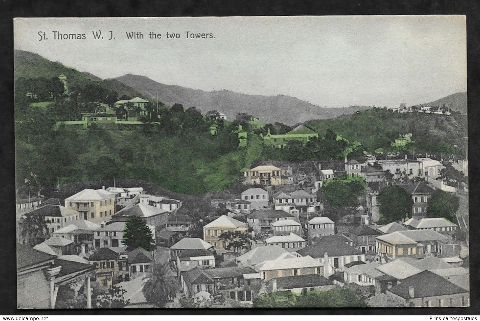 CPA Saint-Thomas St Tomas W.I With The Two Towers - Vierges (Iles), Amér.