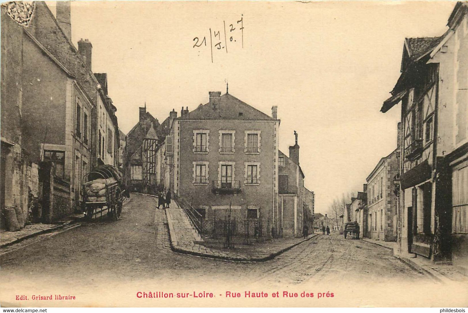 LOIRET  CHATILLON SUR LOIRE  Rue Haute Et Rue Des Pres - Chatillon Sur Loire