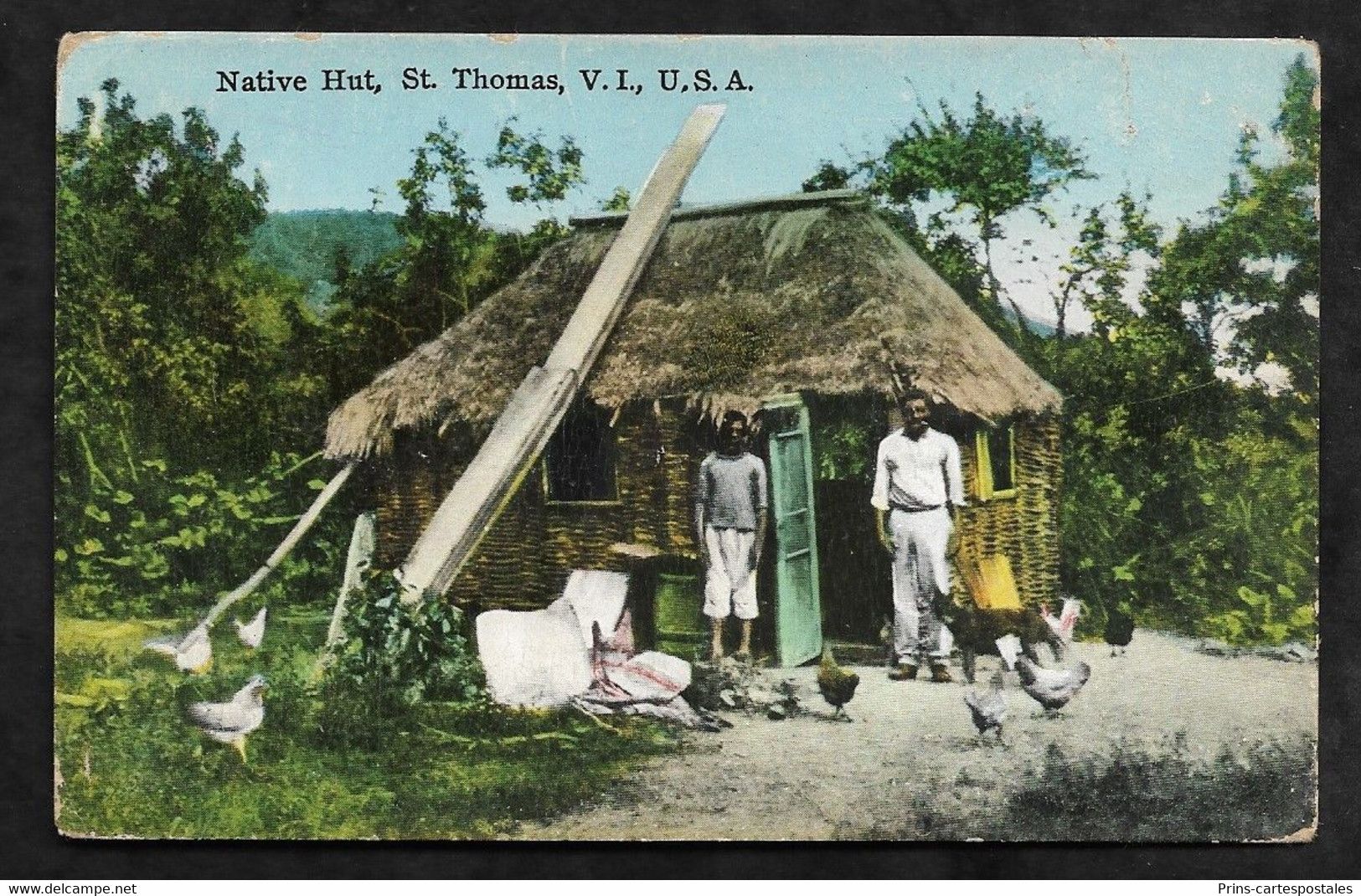 CPA Saint-Thomas Native Hut St Thomas W.I, USA - Vierges (Iles), Amér.