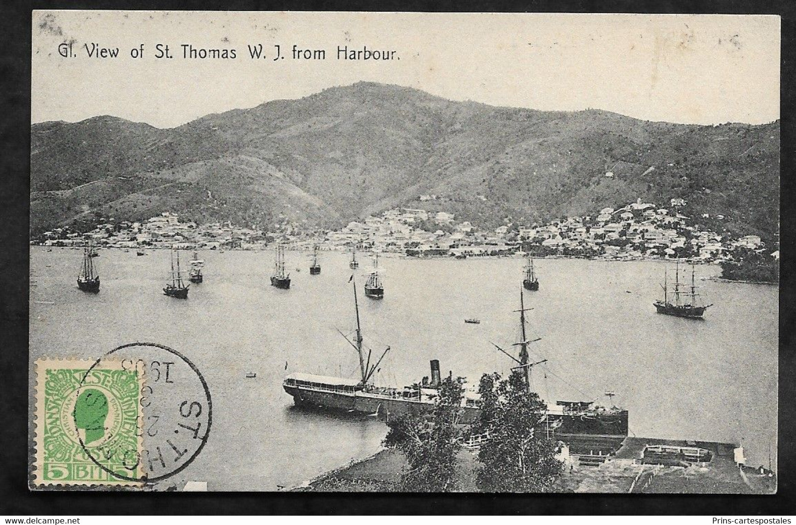 CPA Saint-Thomas  General View Of St Thomas W.I From Harbour - Amerikaanse Maagdeneilanden