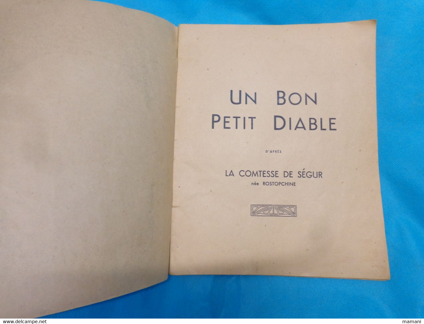 Un Bon Petit Diable -la Comtesse De Segur - Sonstige & Ohne Zuordnung