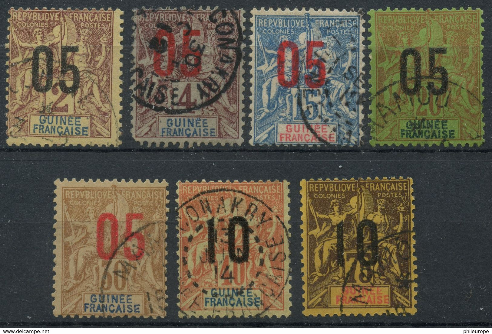 Guinée (1912) N 48 à 54 (o) - Andere & Zonder Classificatie
