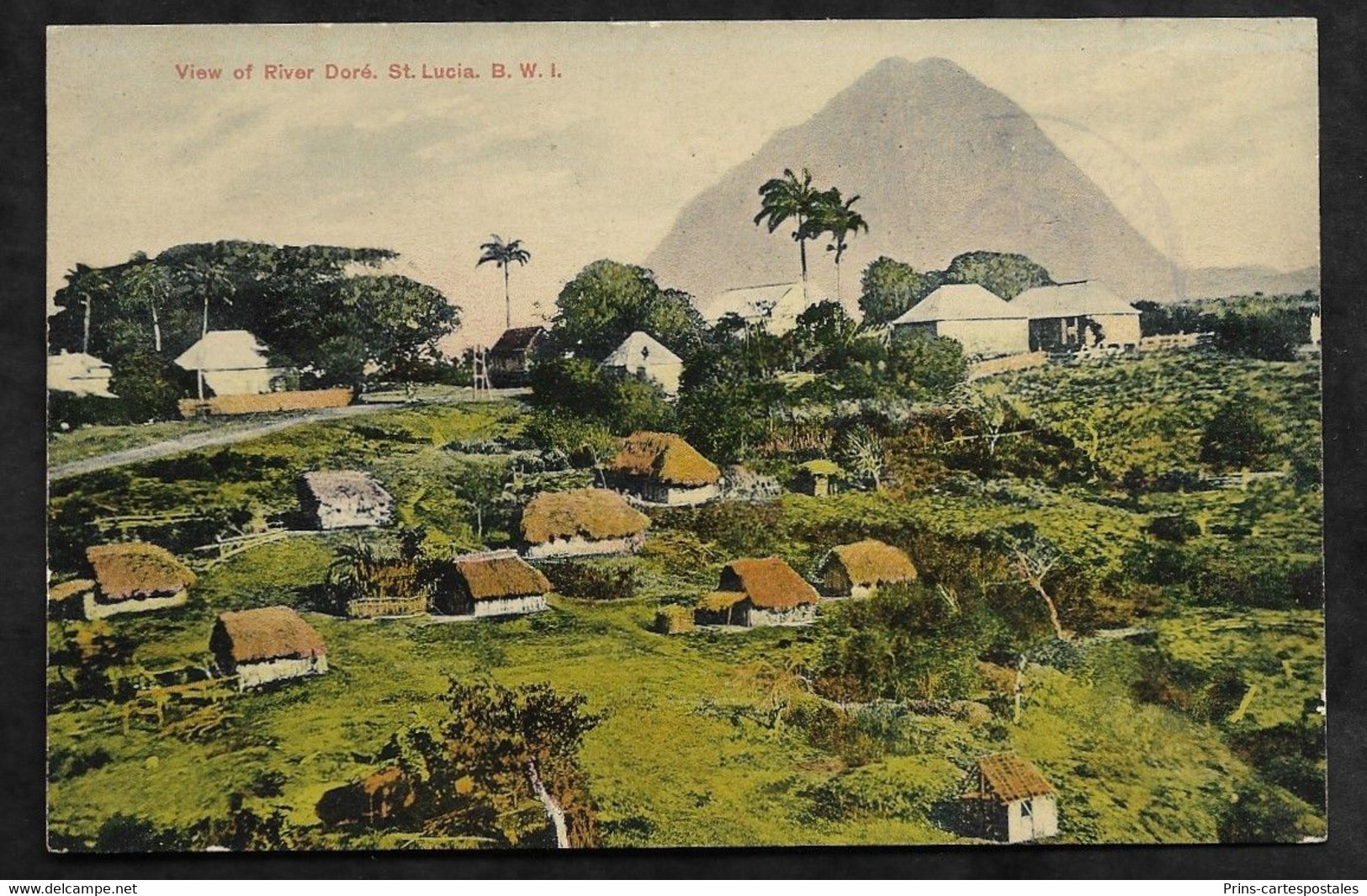 CPA Sainte-Lucie View Of River Doré, St Lucia B.W.I - Santa Lucía