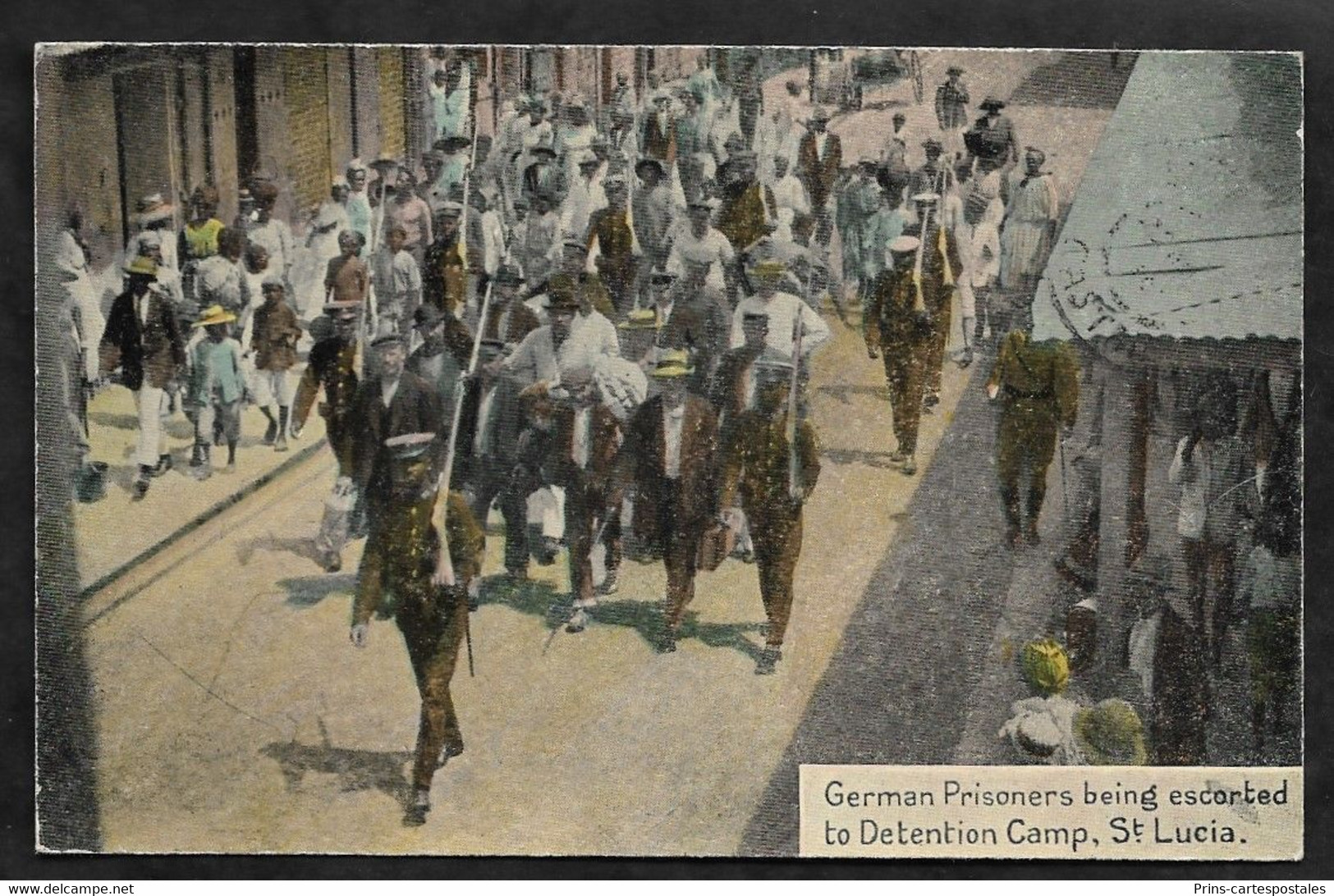 CPA Sainte-Lucie German Prisoners Being Escorted To Dentention Camp, St Lucia - St. Lucia