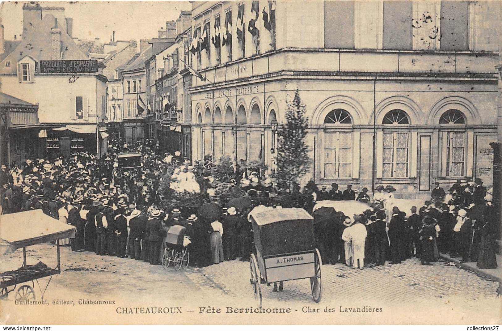 36-CHATEAUROUX- FÊTE BERRICONNE, CHAR DES LAVANDIERES - Chateauroux