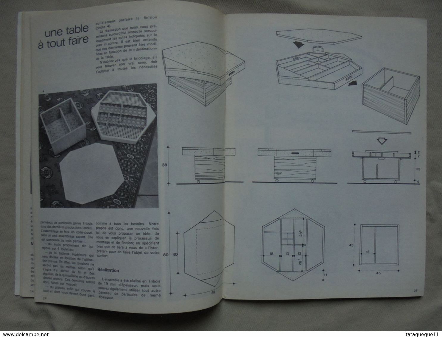 Ancien - Revue Bricolage dans la maison et le jardin N° 29 Décembre 1968