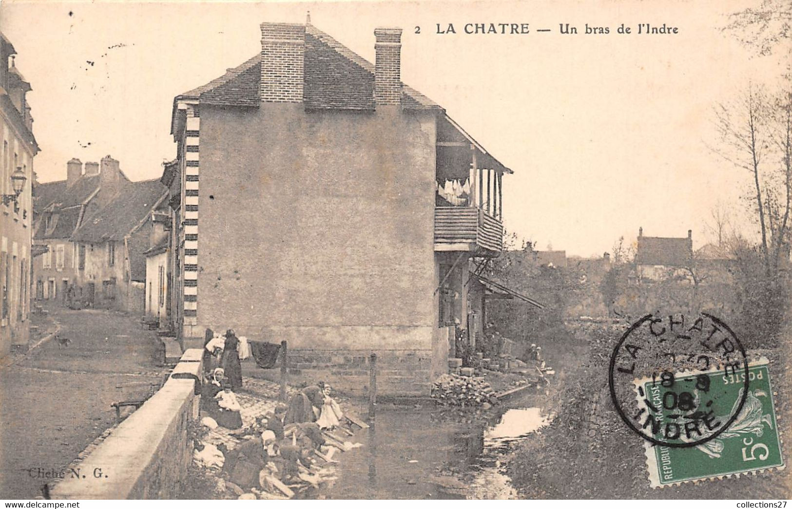 36-LA-CHATRE- UN BRAS DE L'INDRE - La Chatre